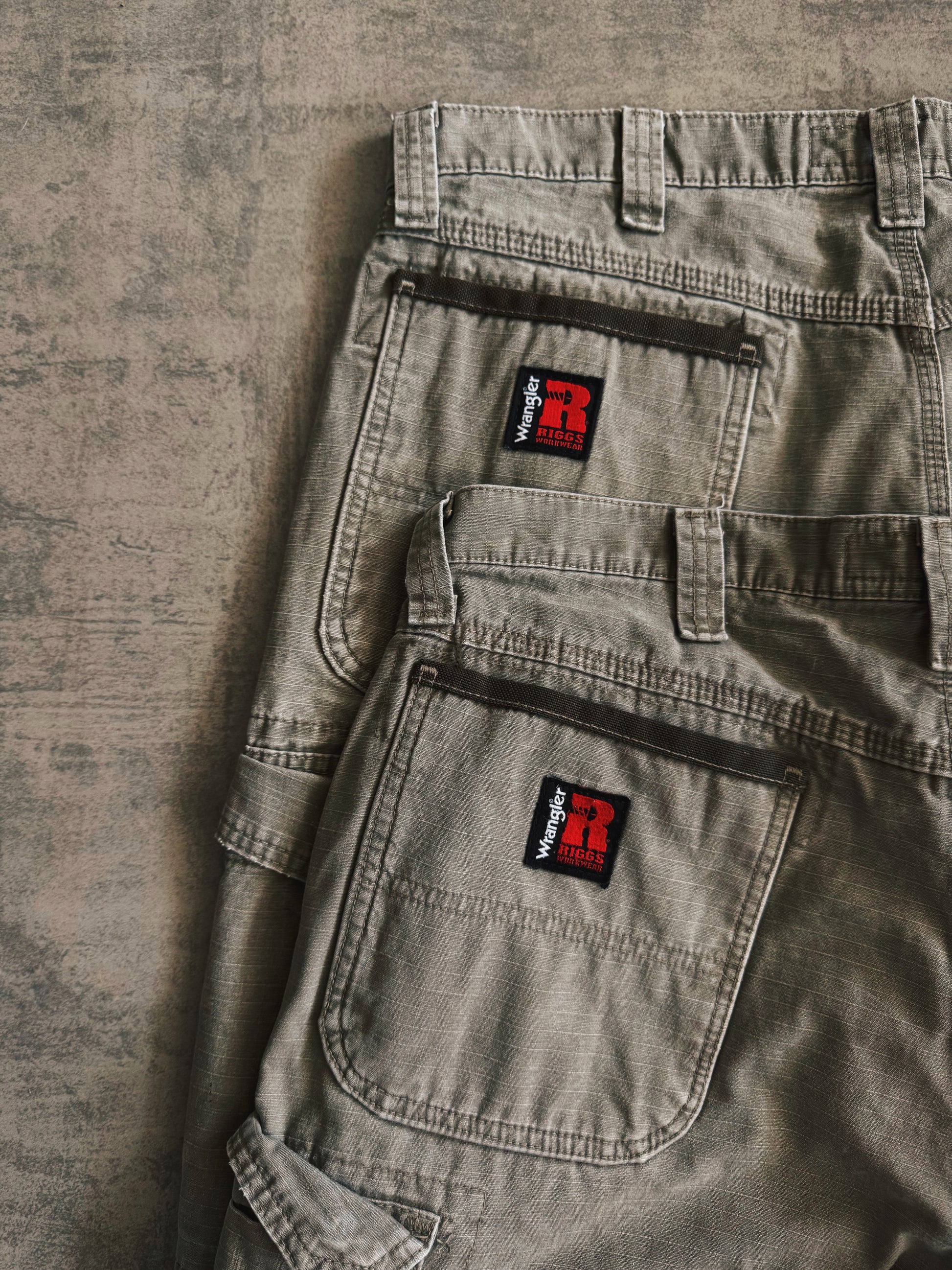 VINTAGE WRANGLER RIGGS CARGO PANTS - 34x34