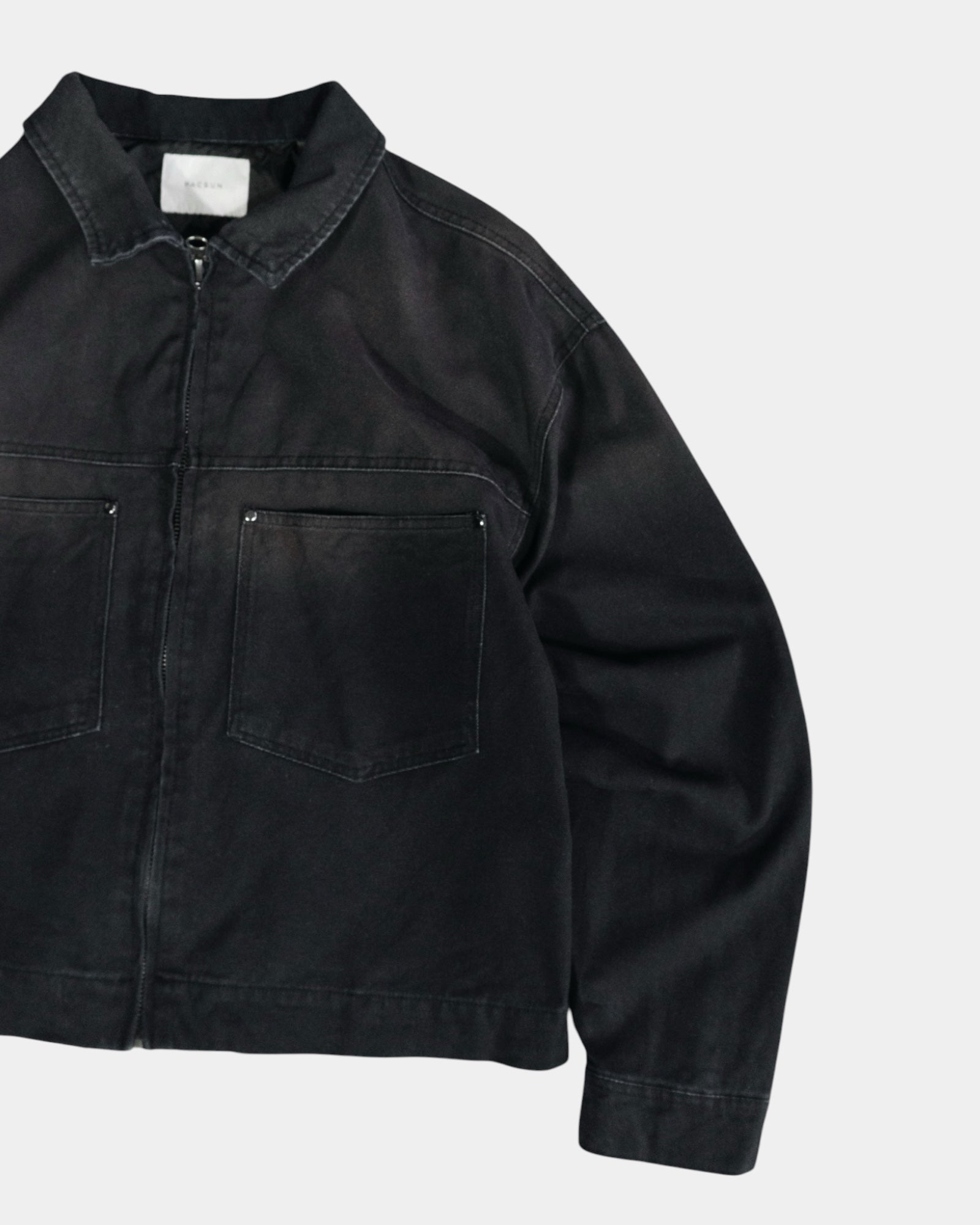 (M) PACSUN FADED TYPE DETROIT JACKET