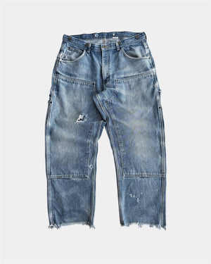 VINTAGE DOUBLE KNEE DISTRESSED TYPE CARHARTT PANTS - 34x30