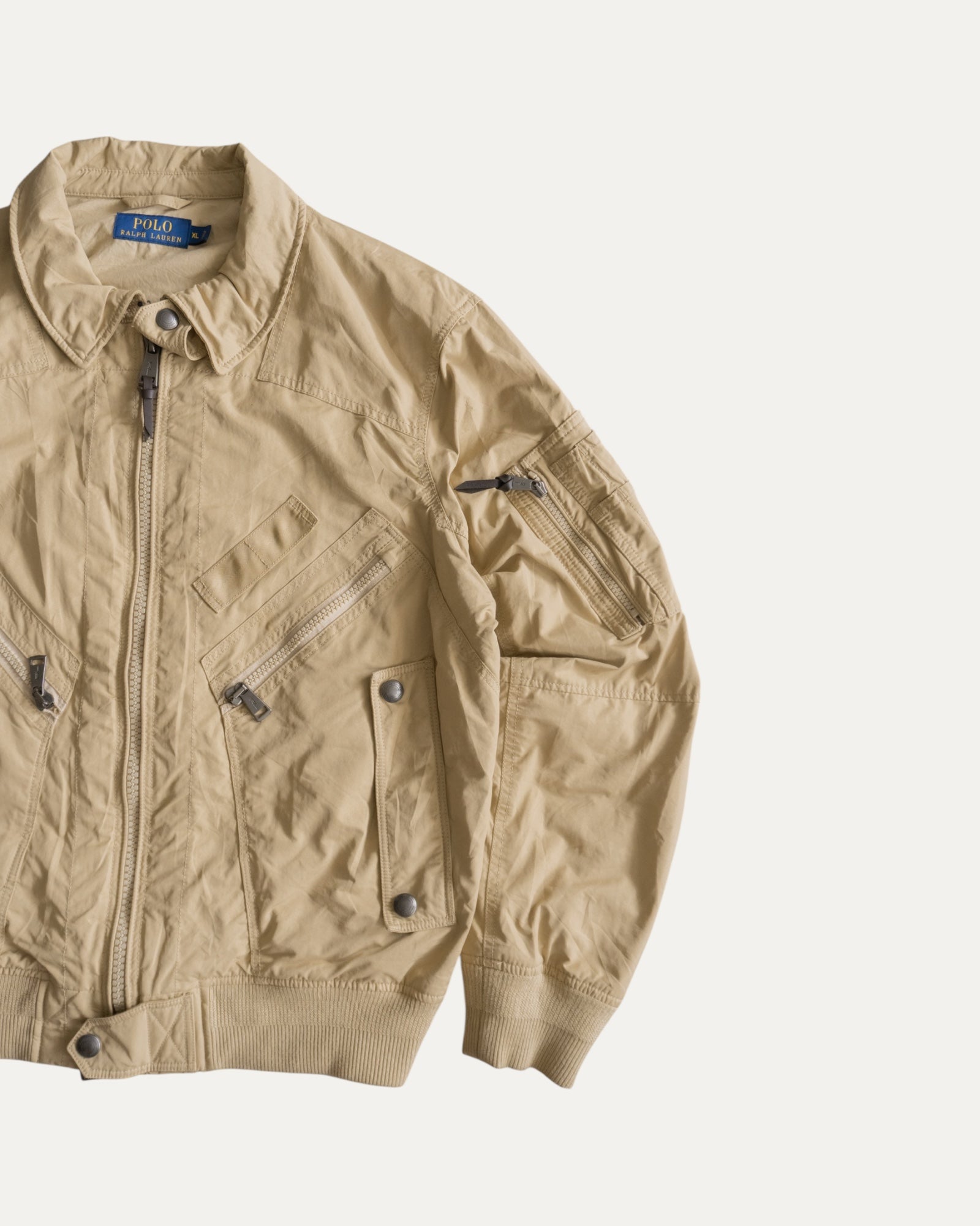 (BOXY L) AMAZING POLO RALPH LAUREN BOMBER MA-1 JACKET