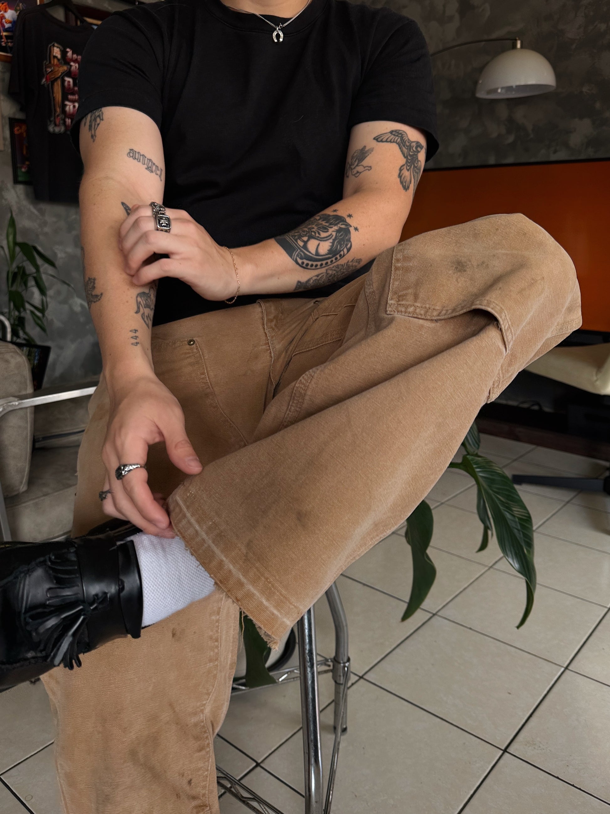 VINTAGE 100 YEARS CARHARTT DOUBLE KNEE PANTS - 32x32