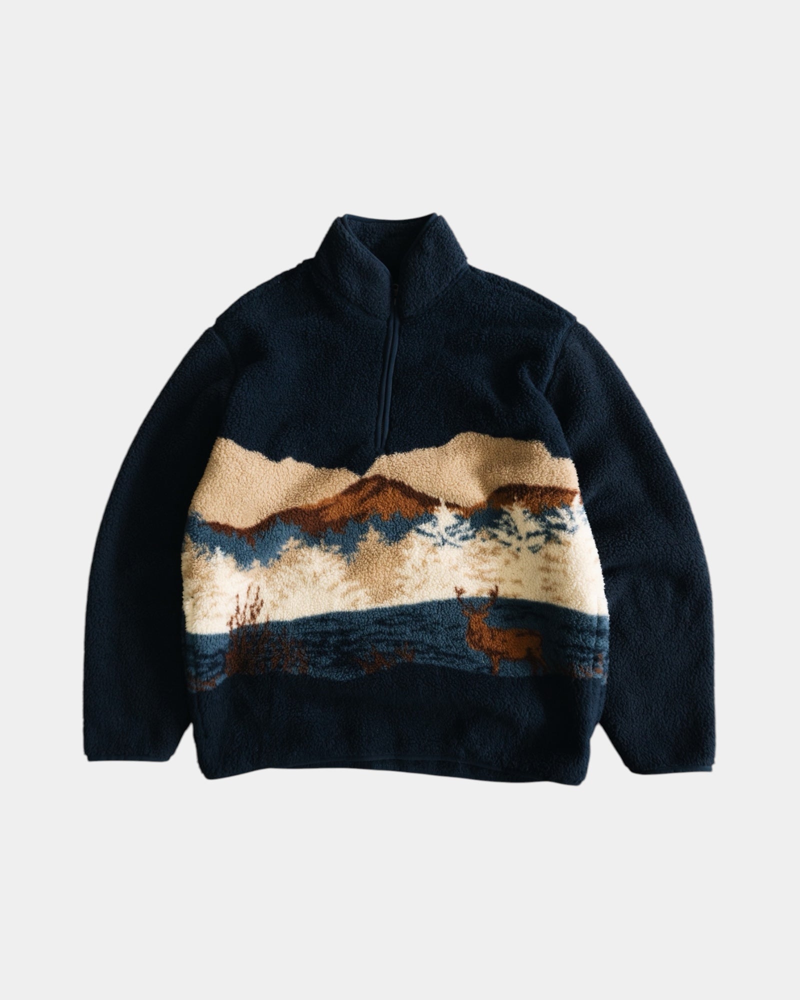 (M) SHERPA PULLOVER QUARTER ZIP BEAR