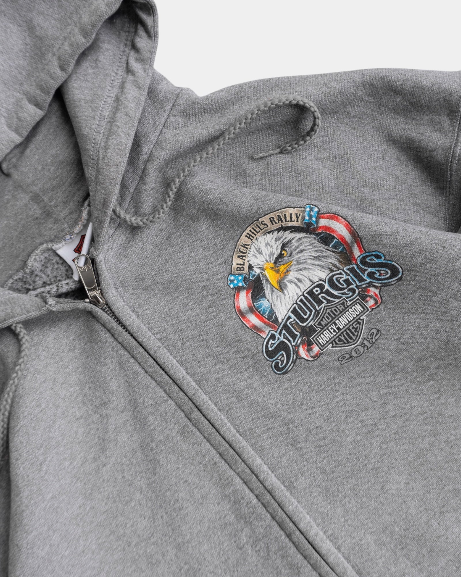 (L) HARLEY DAVIDSON STURGUIS FLAMES HOODIE FULL ZIP