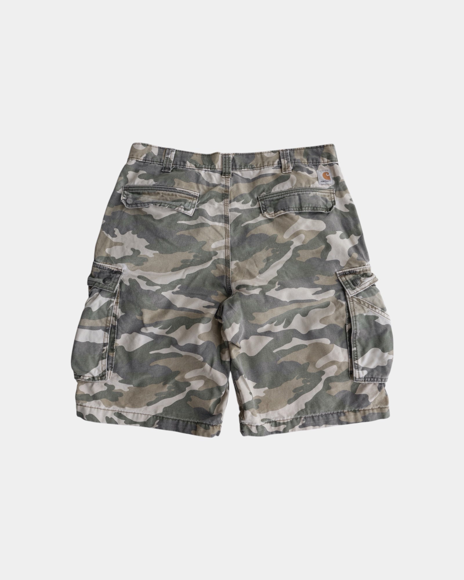 VINTAGE CARHARTT CAMO CARGO JORT - 36