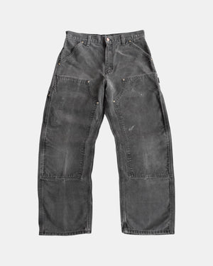 VINTAGE CARHARTT DOUBLE KNEE FADED PANTS - 30x30