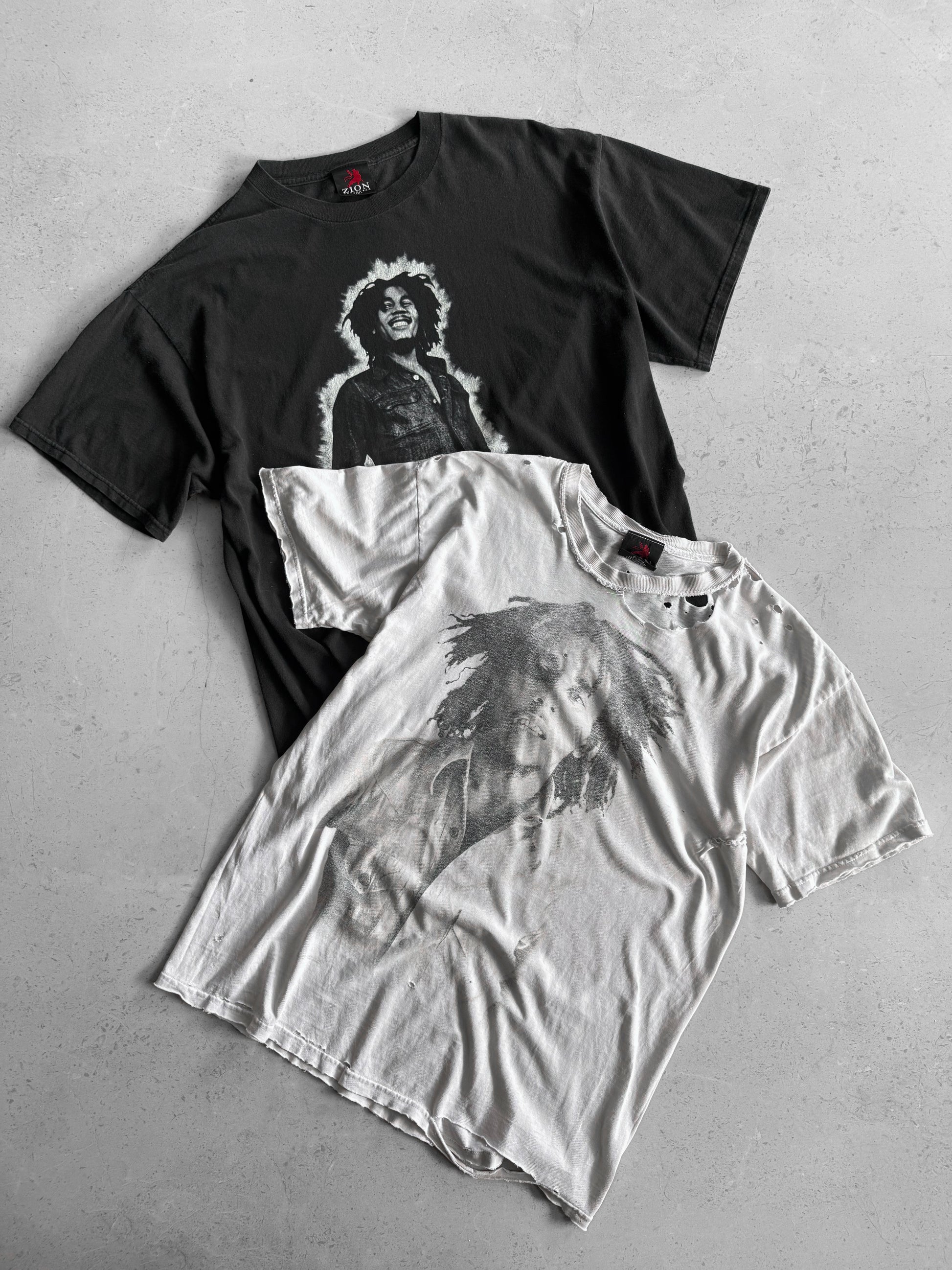 (L) VINTAGE BOB MARLEY DISTRESSED TEE
