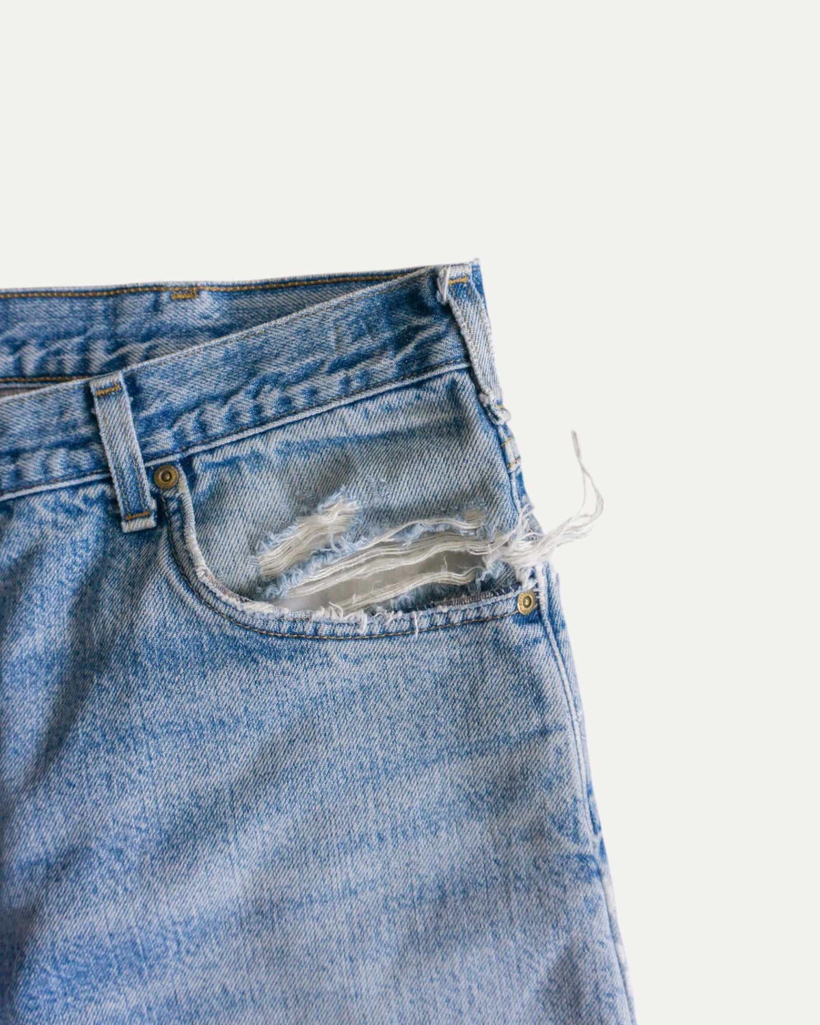 00’S VINTAGE CARHARTT DENIM PANTS - 38x30