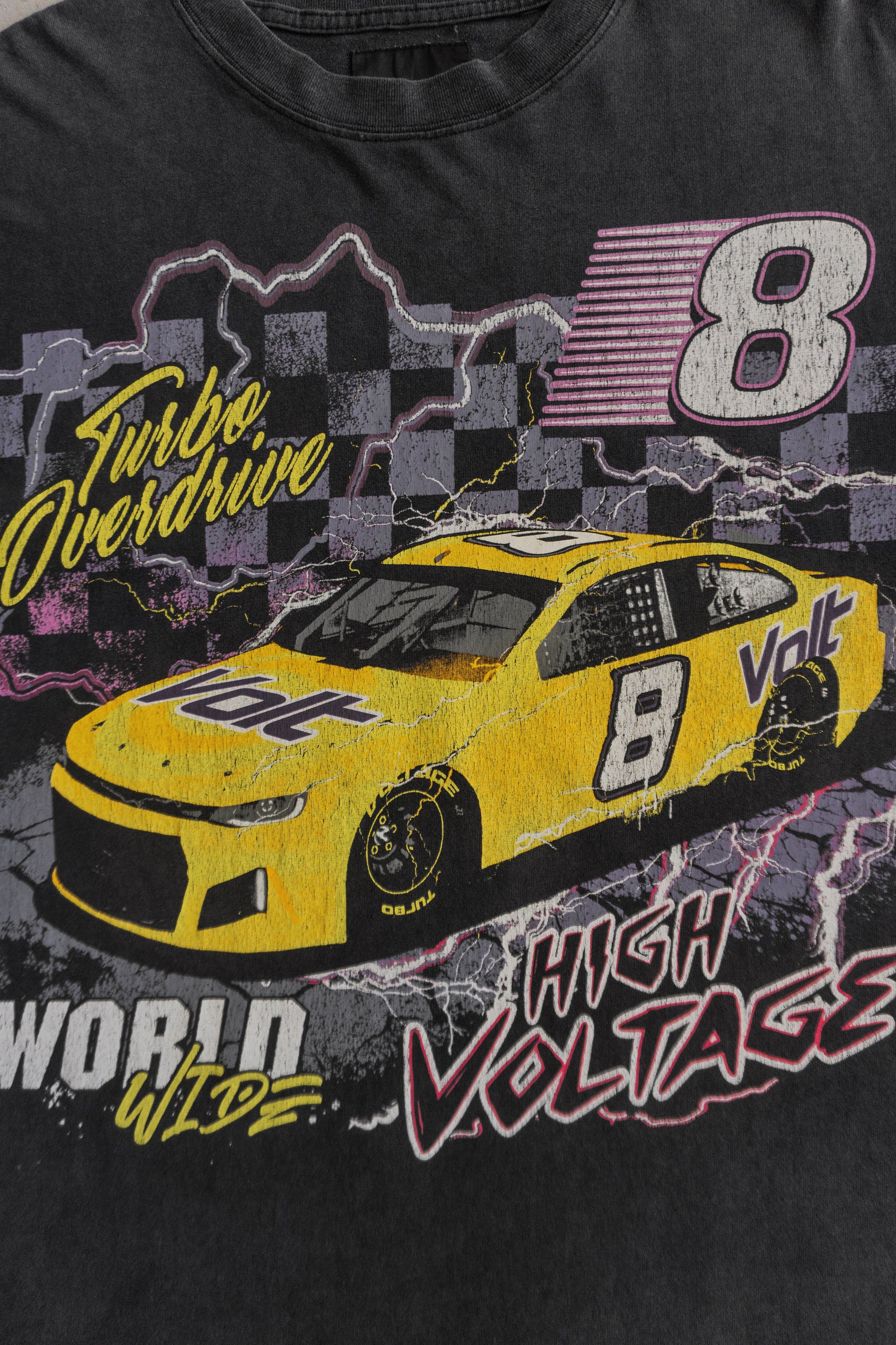 (FIT L) RACING THUNDER FADED TEE