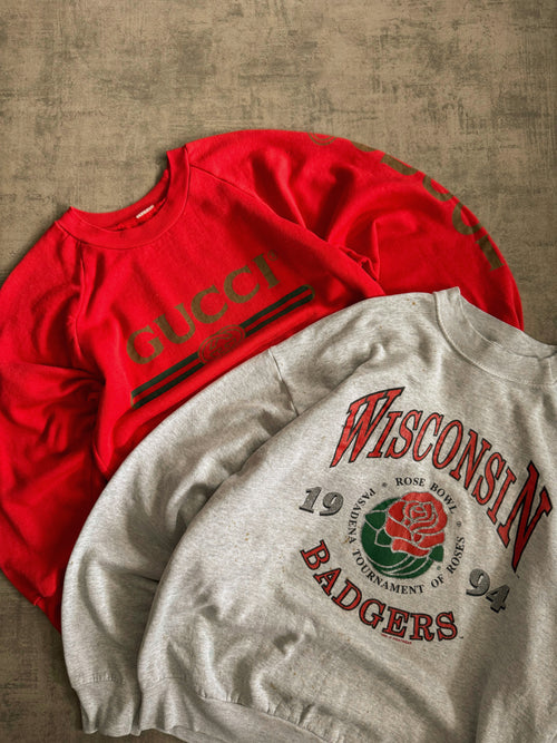(BOXY L) 90’S VINTAGE WISCONSIN CREWNECK