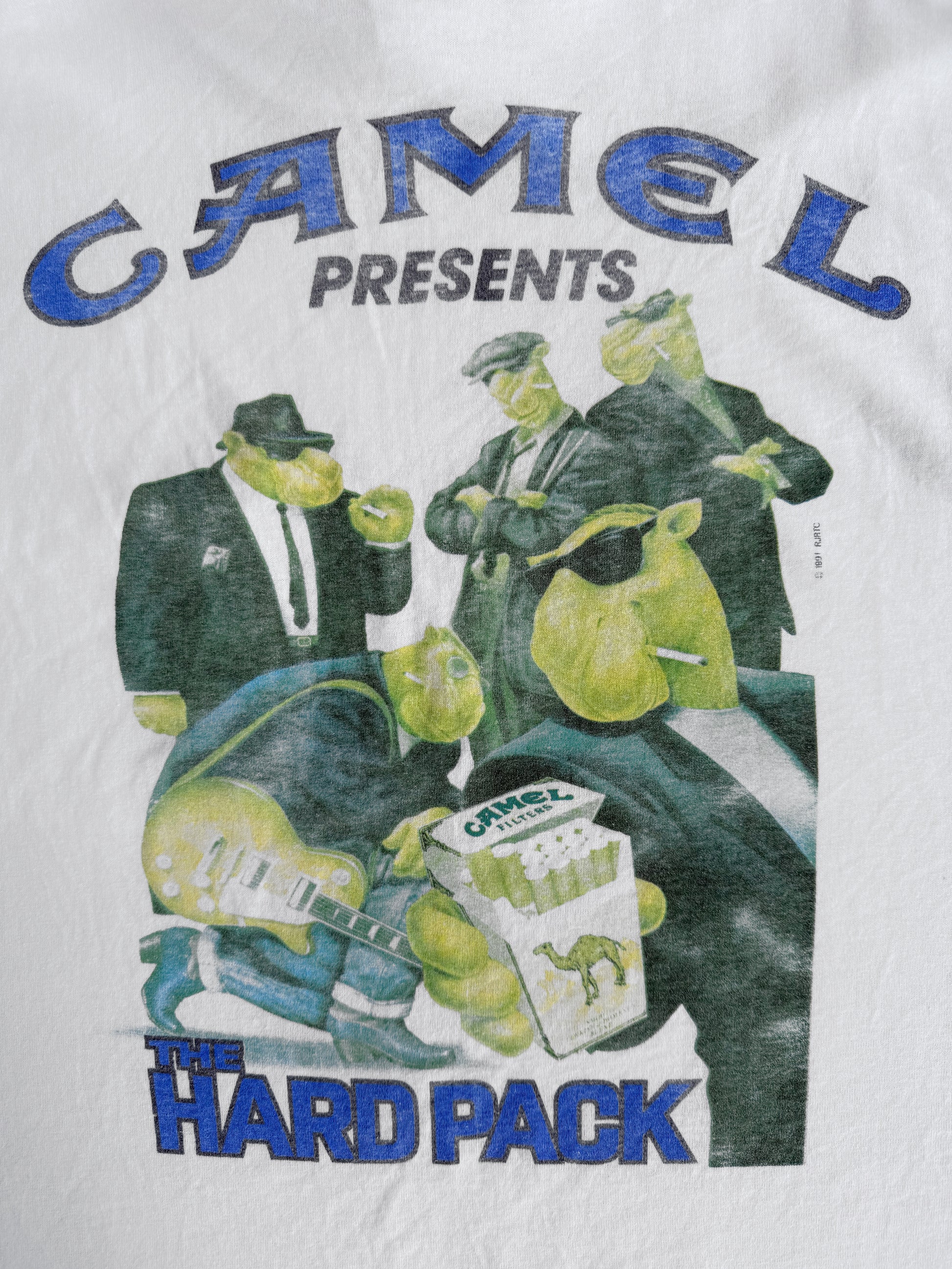 (M) 1991 VINTAGE CAMEL THE HARD PACK POCKET TEE