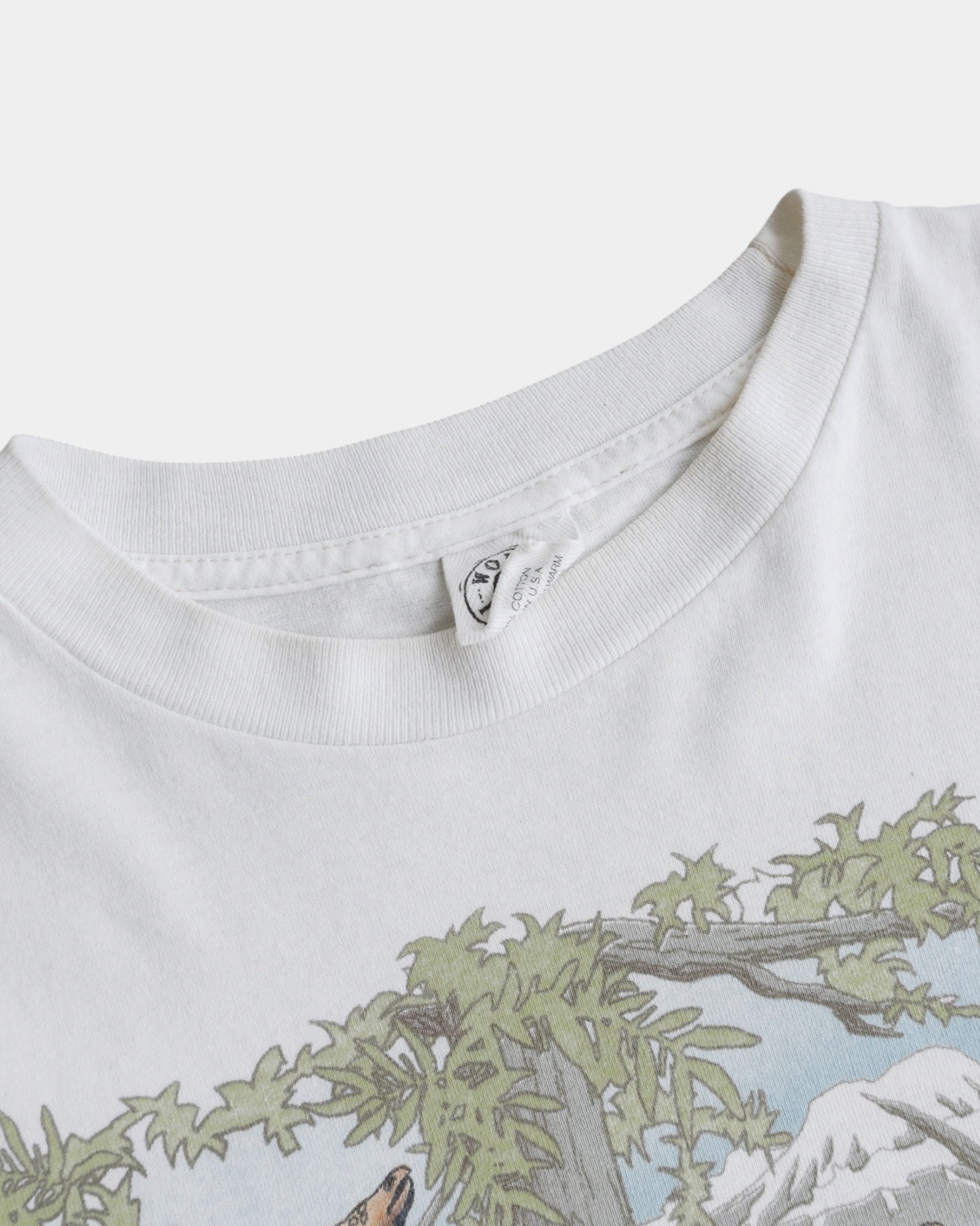 (M) 90’S VINTAGE JUNGLE ANIMAL ART TEE