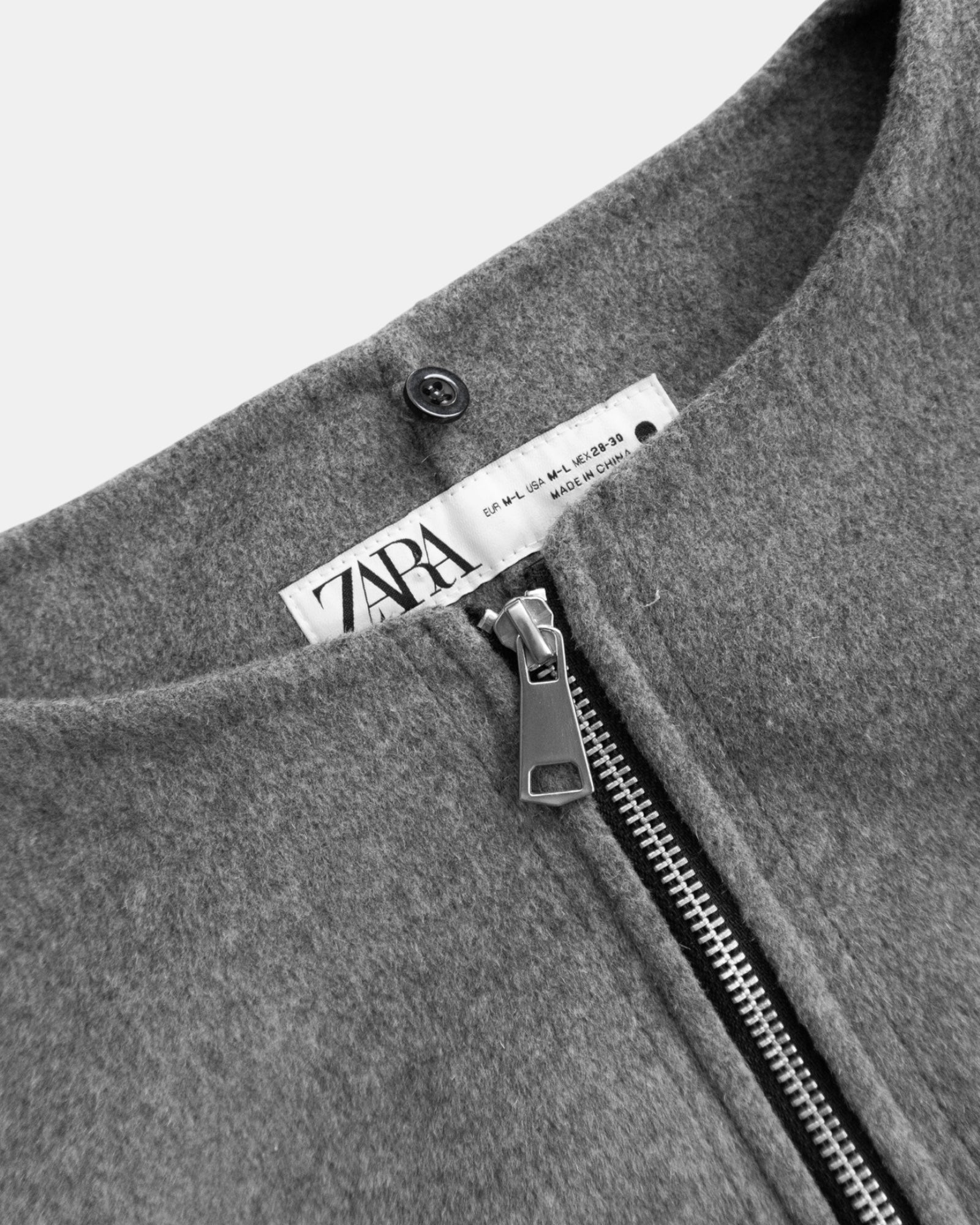 (BOXY M/L) BOMBER GRAY JACKET