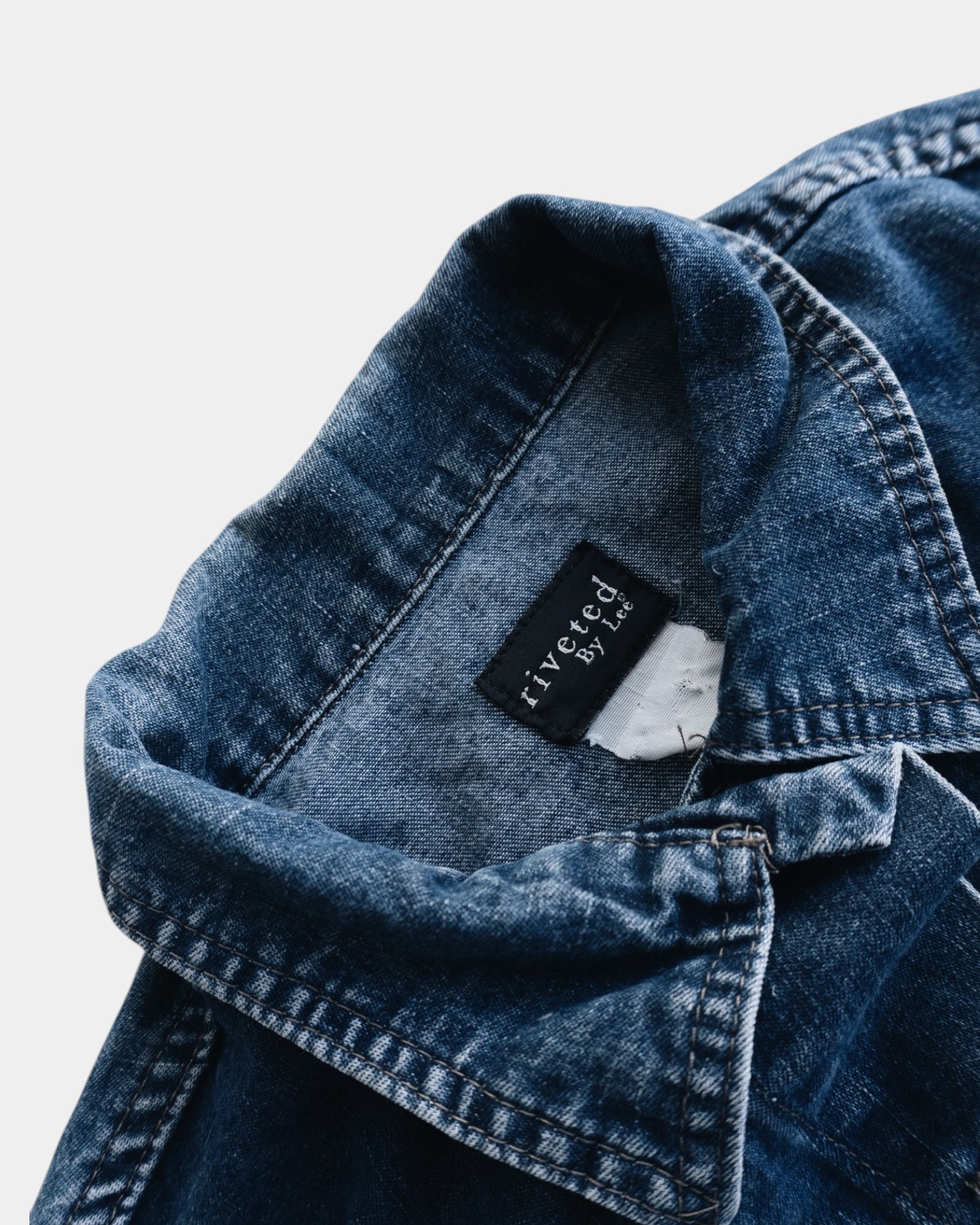 (M) VINTAGE LEE RIVETED DENIM TRUCKER JACKET