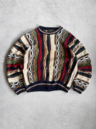 (M) VINTAGE CROFT & BARROW TYPE COOGI SWEATER