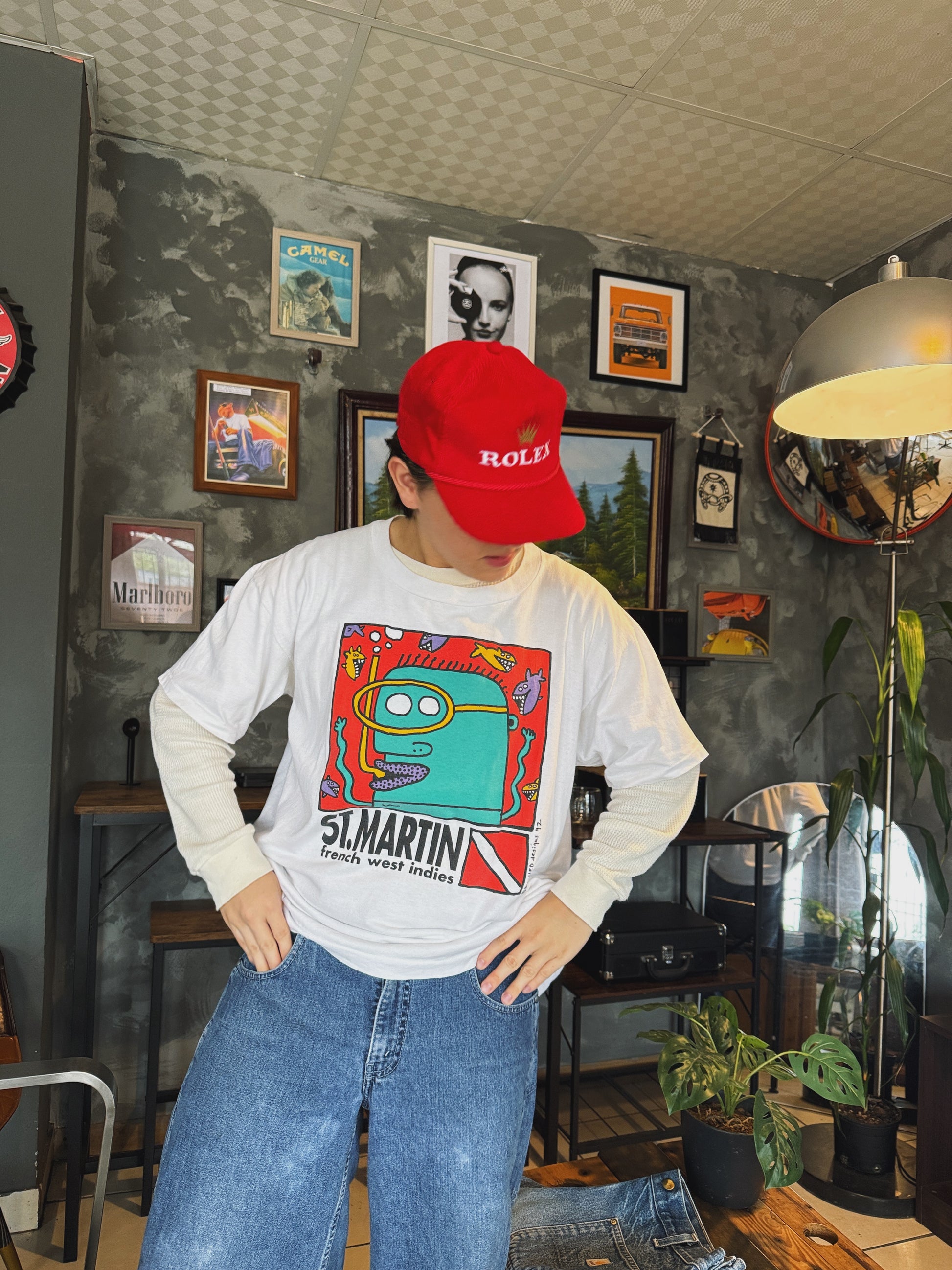 (L/XL) 90’S VINTAGE ST. MARTIN TEE