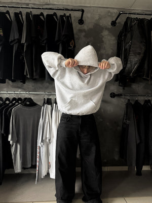 (BOXY L/XL) 2000’S VINTAGE RUSSELL BLANK HOODIE