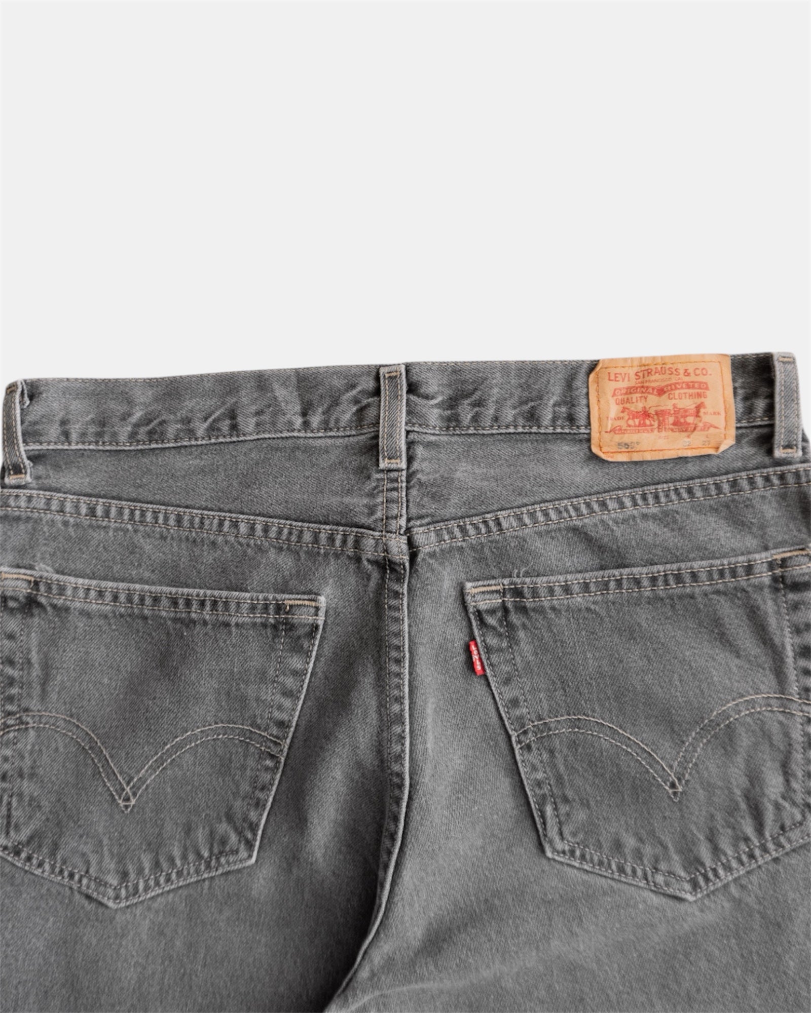 VINTAGE LEVIS 569 GRAY FADED PANTS - 32x37