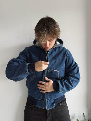 (M) VINTAGE CARHARTT JF848 BLUE DENIM JACKET