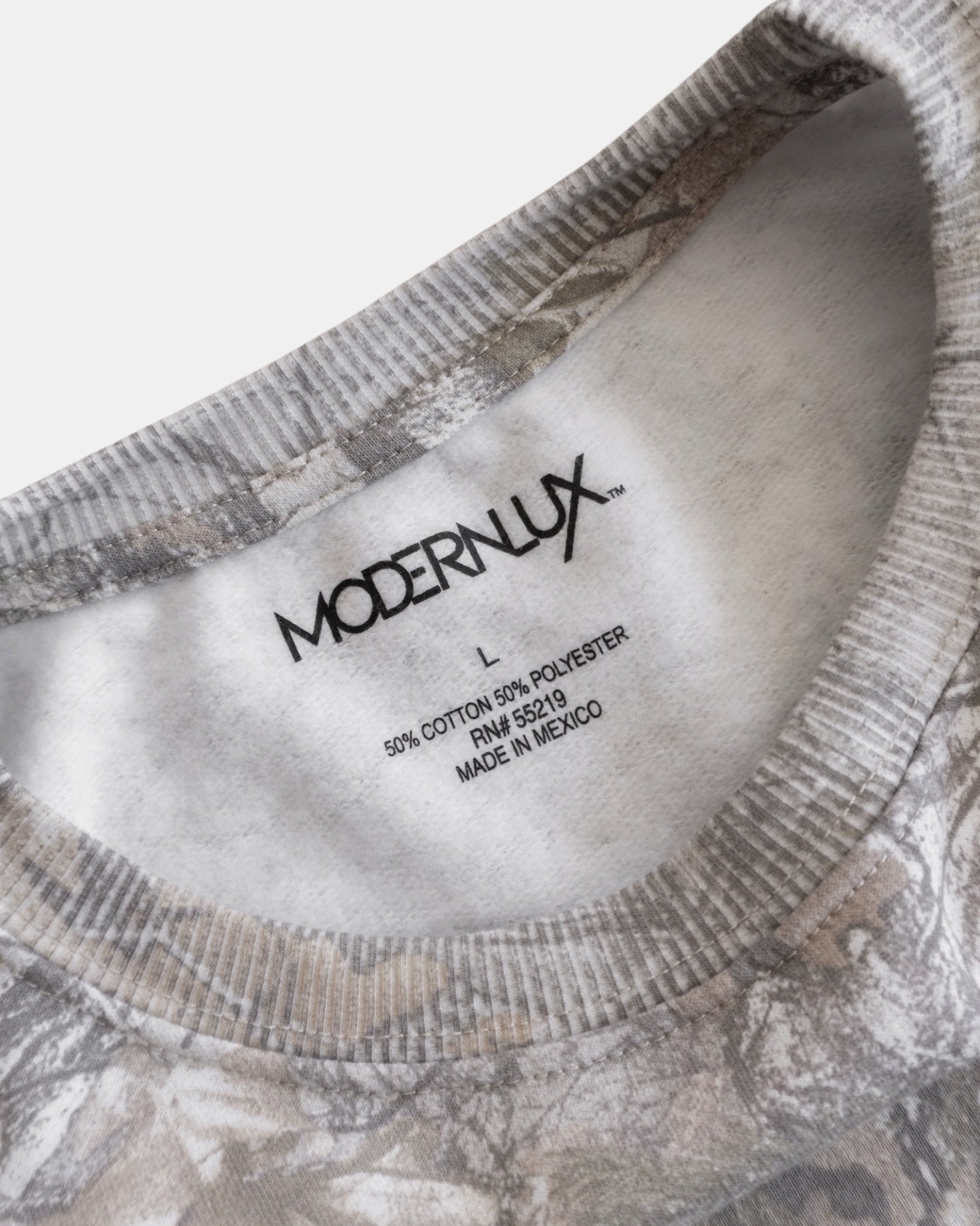 (BOXY L) CAMO TYPE REALTREE CREWNECK