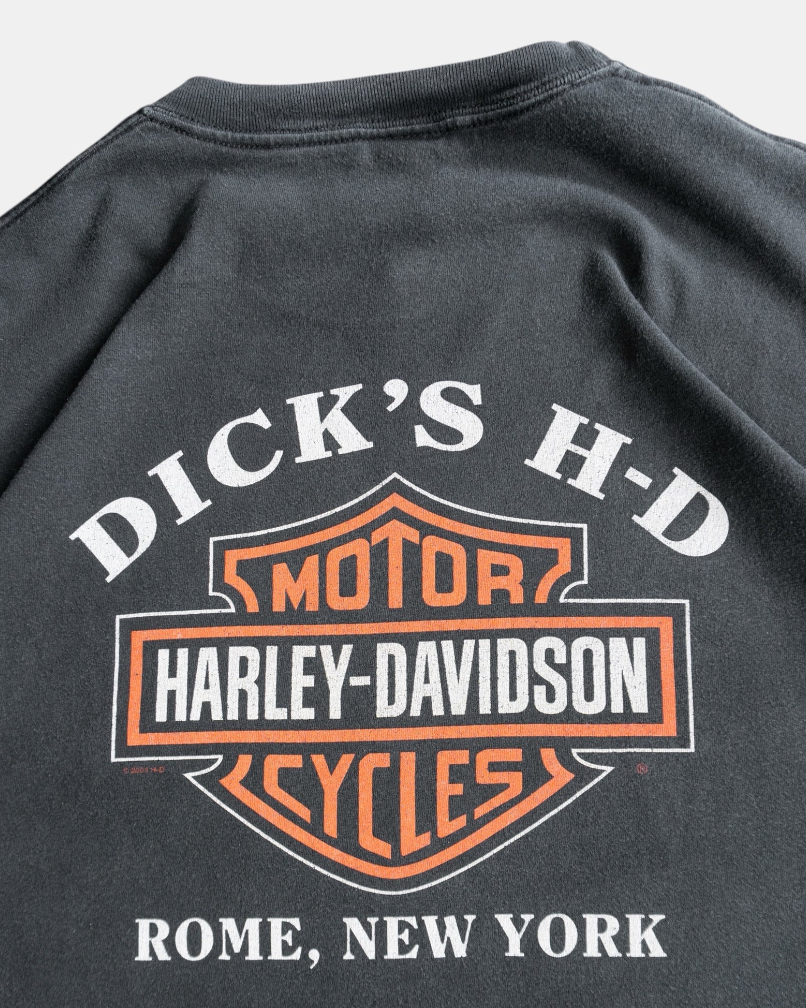 (XL) HARLEY DAVIDSON FLAMES ROME, NEW YORK TEE