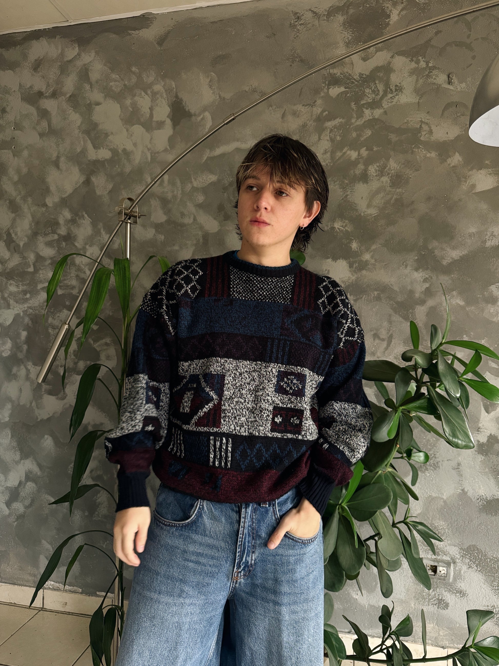 (FIT M) 90’S VINTAGE COZY SWEATER