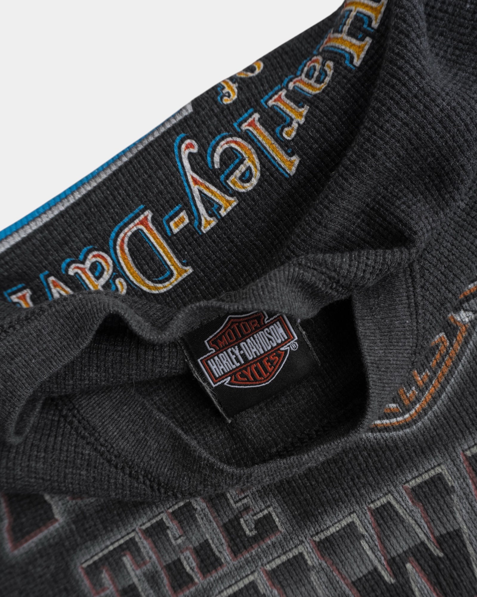 (M) 90’S VINTAGE HARLEY DAVIDSON THERMAL LONG SLEEVE