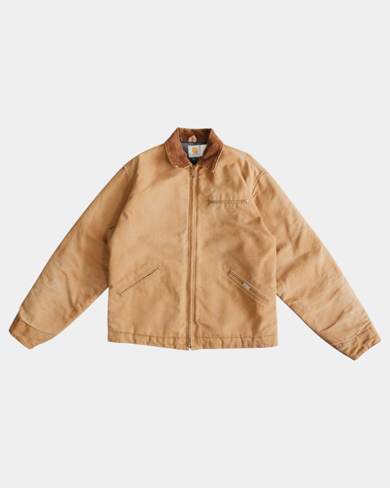 (L/XL) VINTAGE CARHARTT DETROIT SUN FADED JACKET
