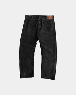 VINTAGE LEVIS 505 BLACK DENIM PANTS - FIT 36x30