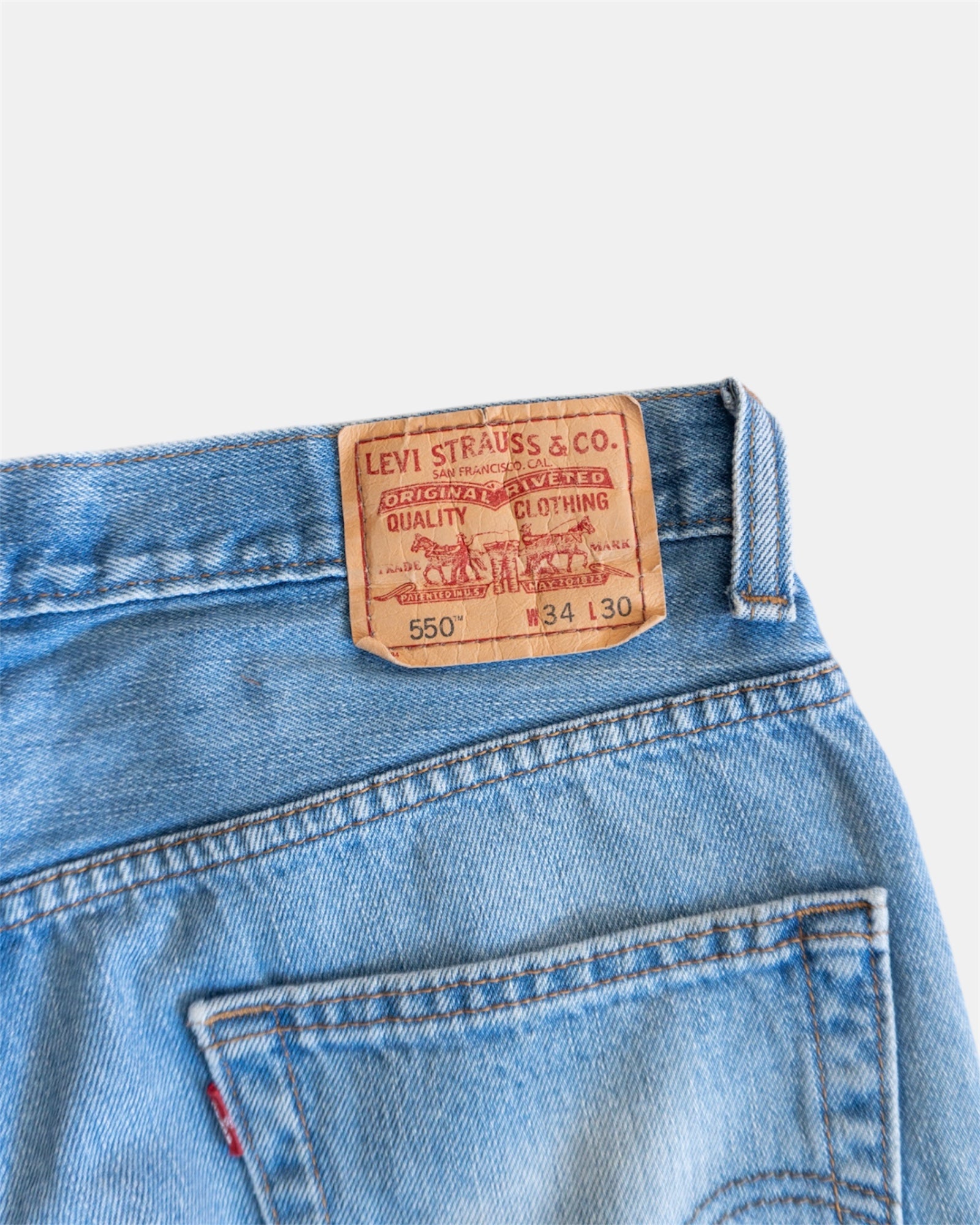 VINTAGE LEVIS 550 DENIM PANTS - 34x30