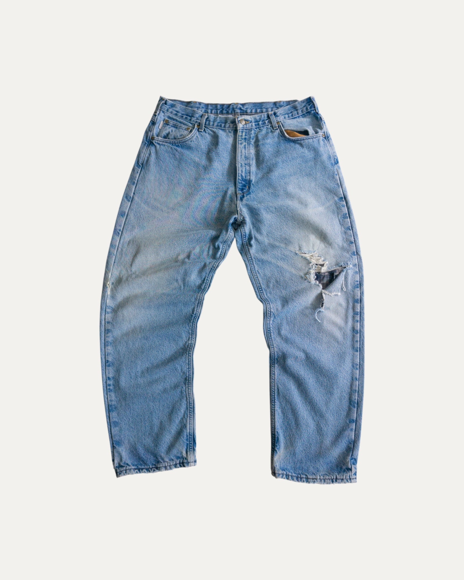 00’S VINTAGE CARHARTT DENIM PANTS - 38x30