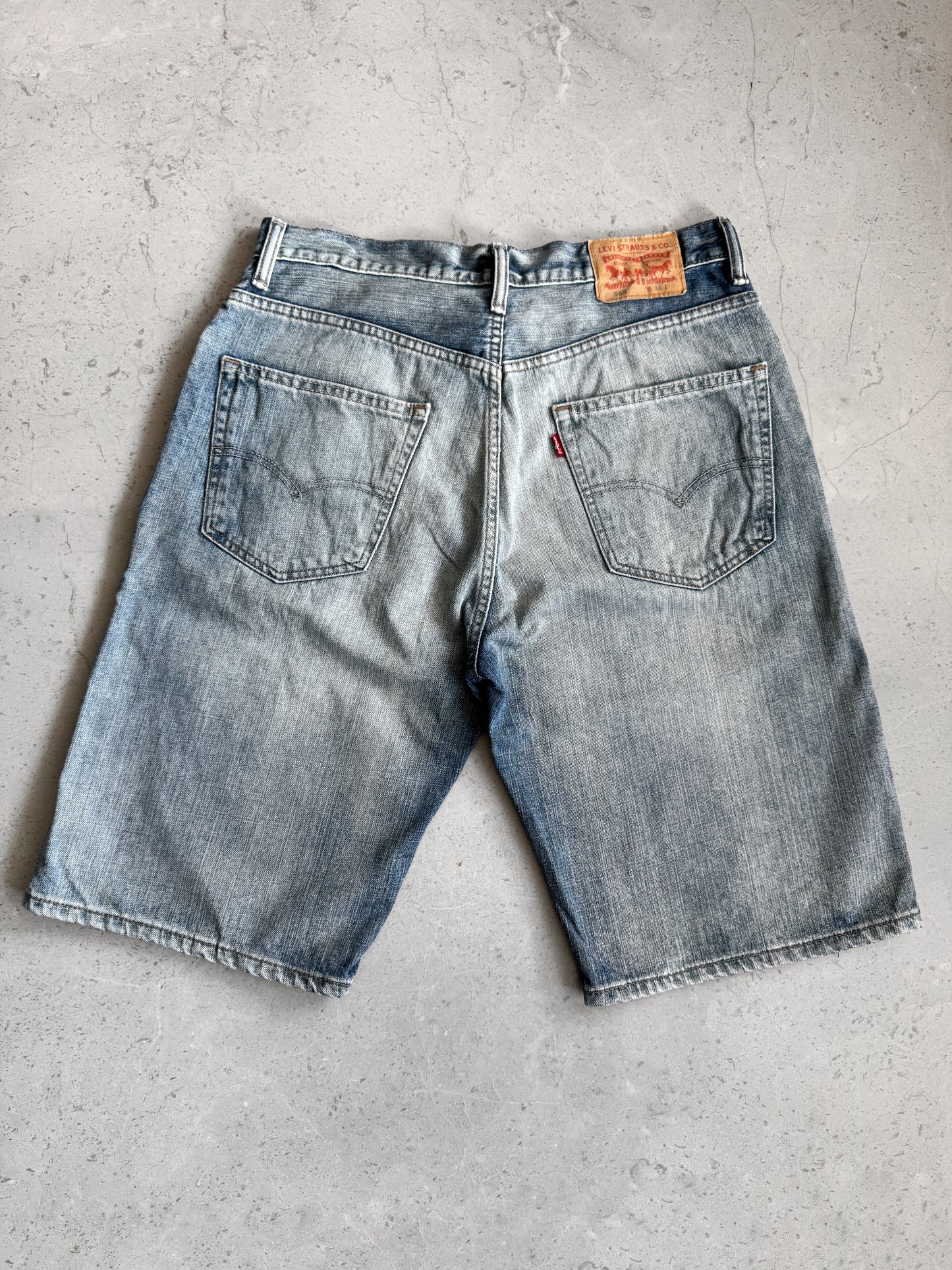 LEVIS FADED DENIM JORTS - 34