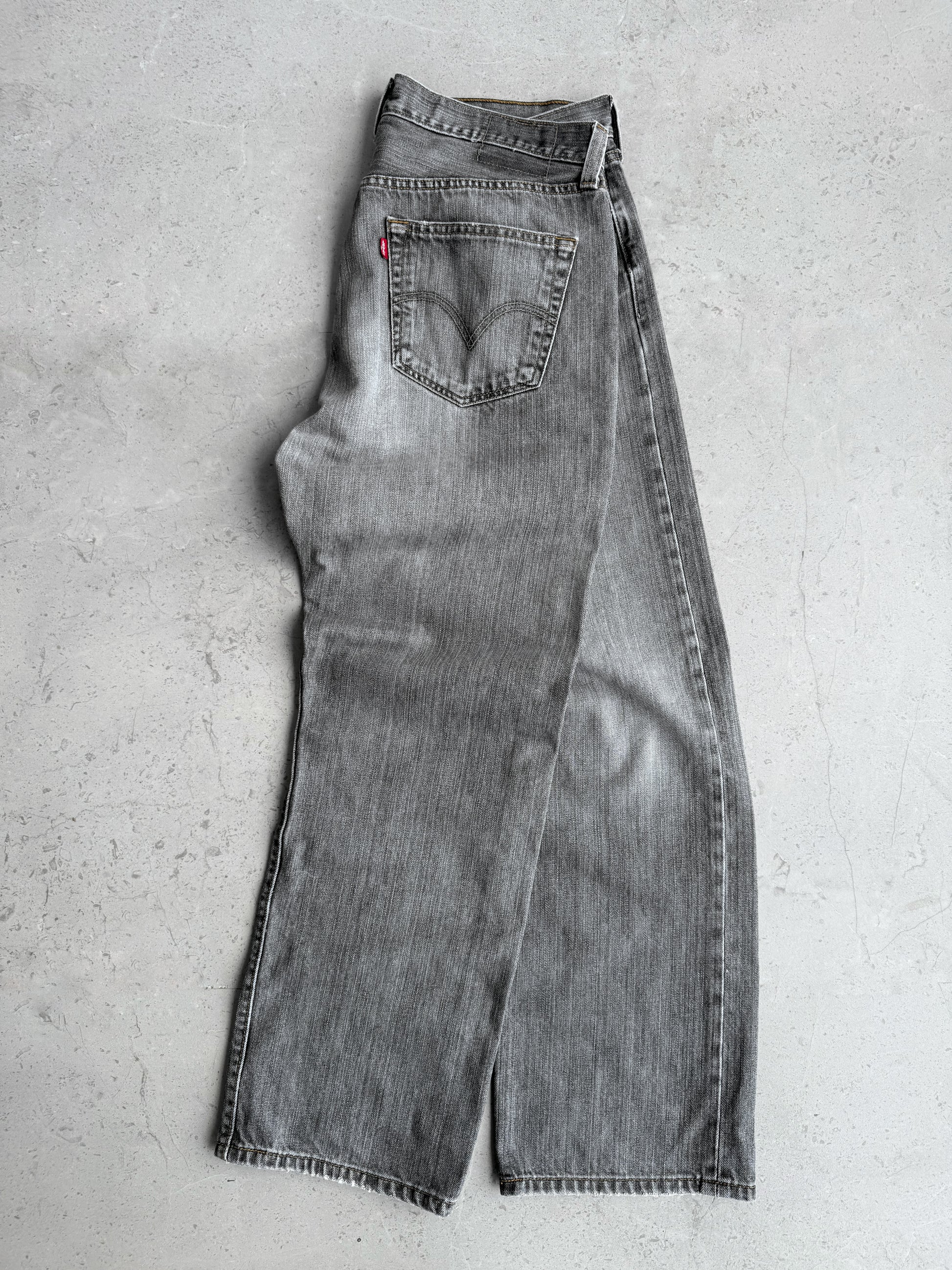 VINTAGE LEVIS 501 GRAY FADED PANTS - 34x32