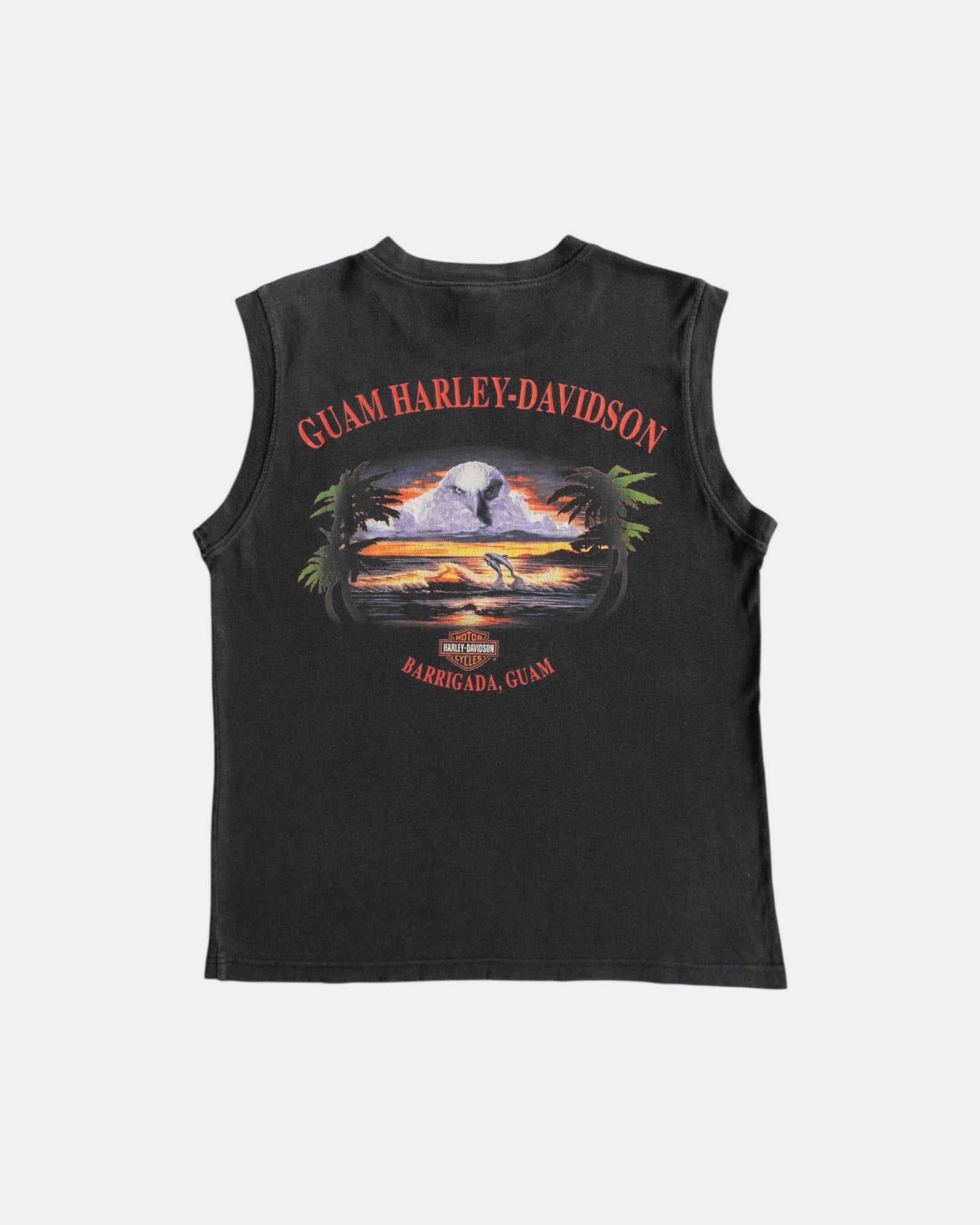 (M) VINTAGE HARLEY DAVIDSON GUAM TANK TOP