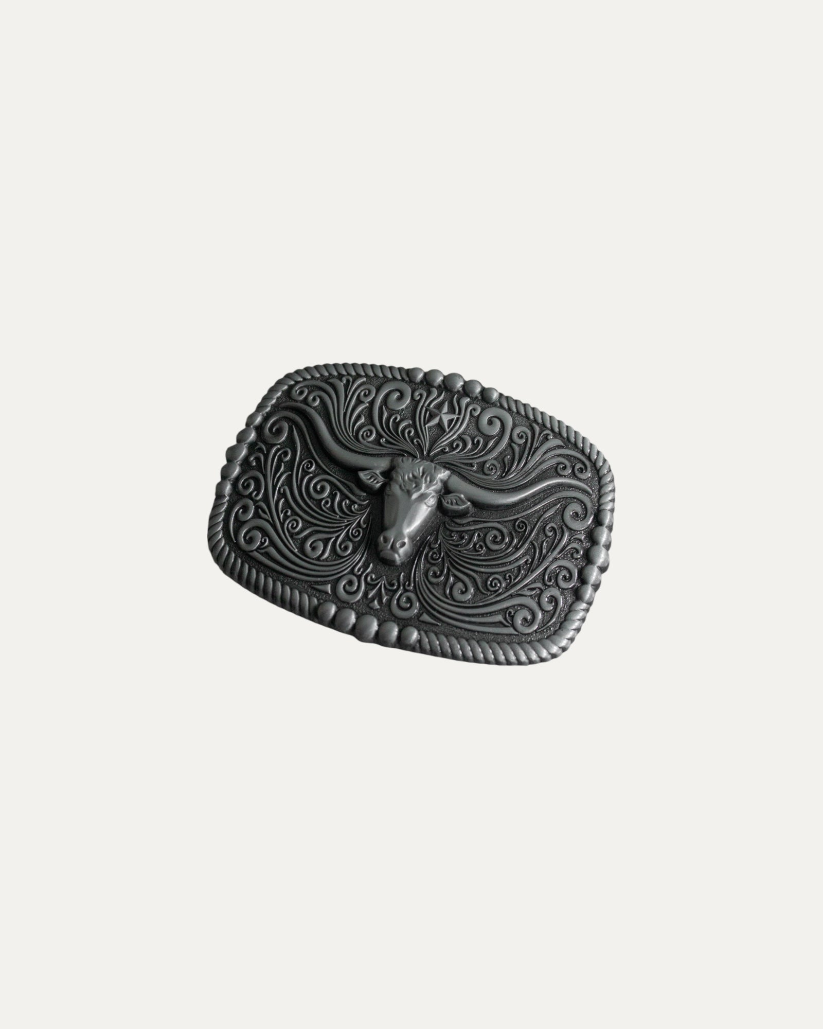 COWBOY BULL HEAD BELT BUCKLE