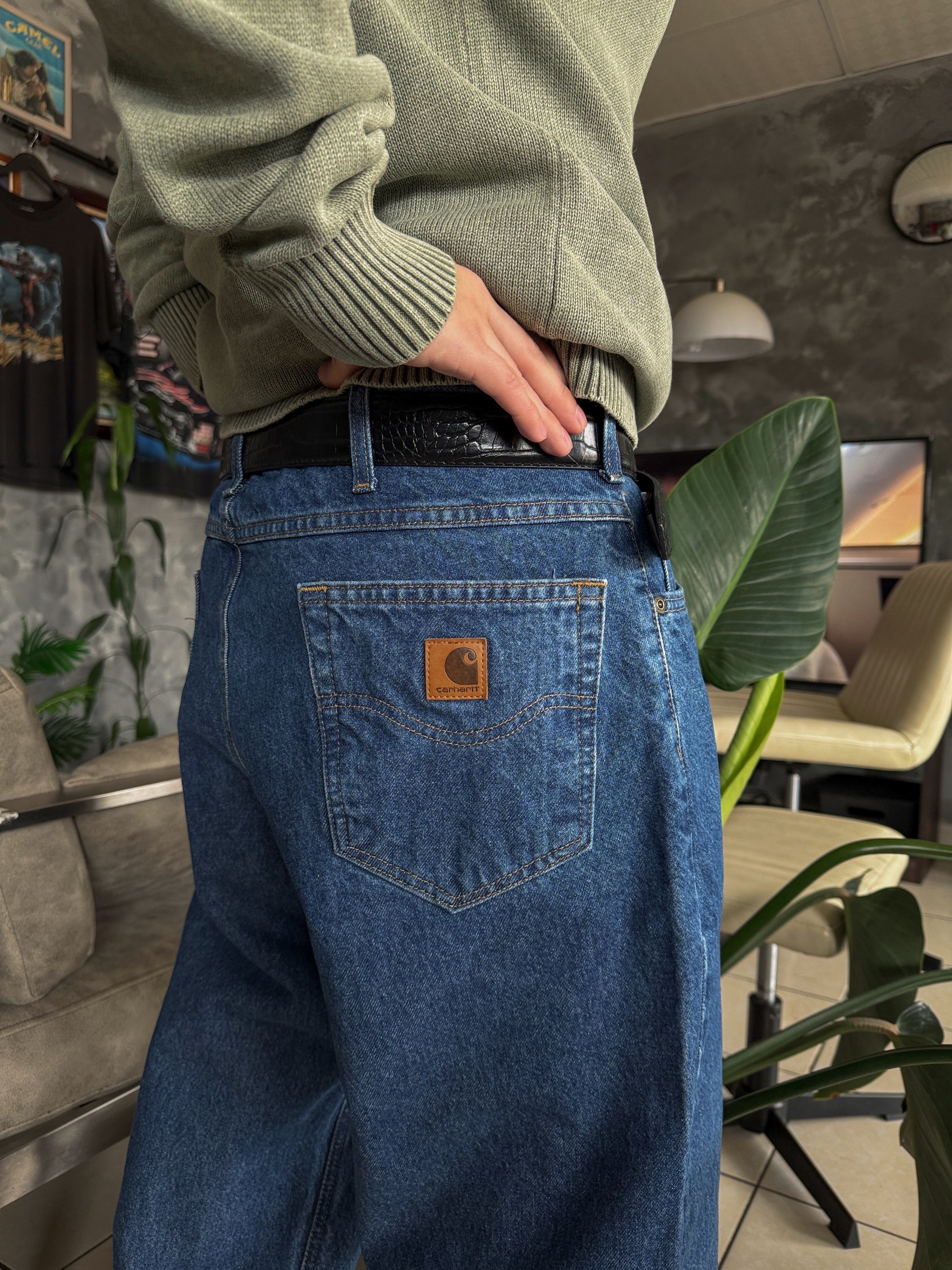 VINTAGE CARHARTT DENIM PANTS - 38x32
