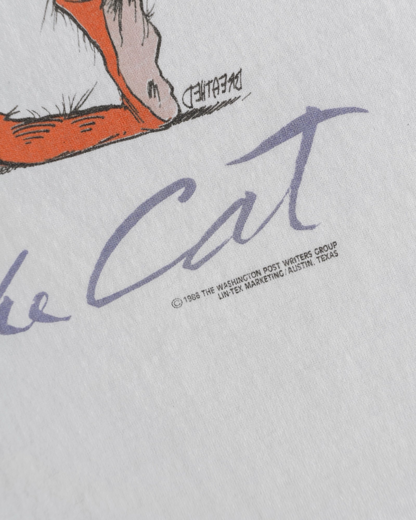 (S) 1980’S VINTAGE BILL THE CAT CÓMIC BLOOM COUNTY TEE