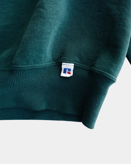(BOXY L) 90’S VINTAGE RUSSELL MADE IN USA DARK TEAL CREWNECK