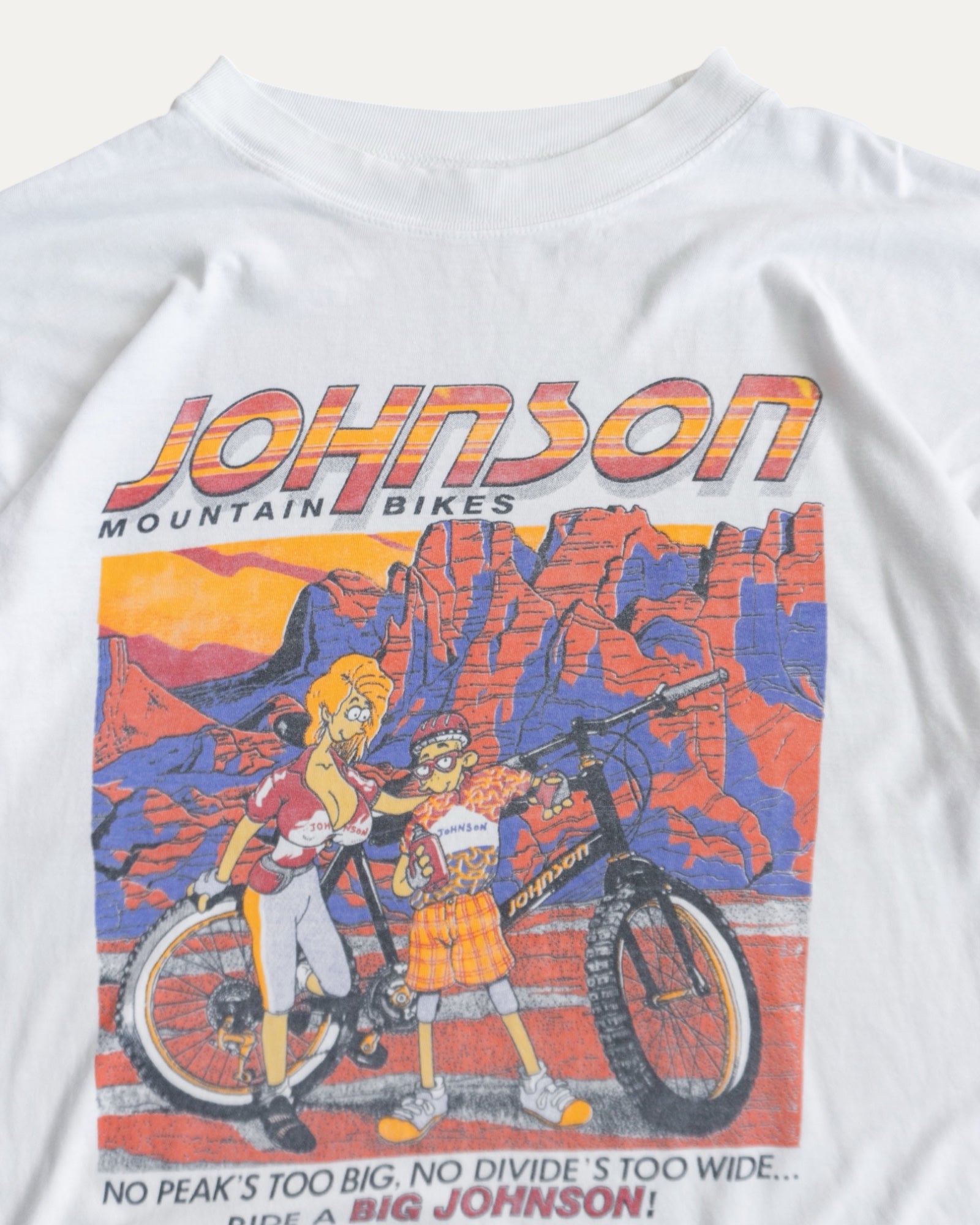 (XL) 90’S VINTAGE MOUNTAIN BIKES BIG JOHNSON TEE