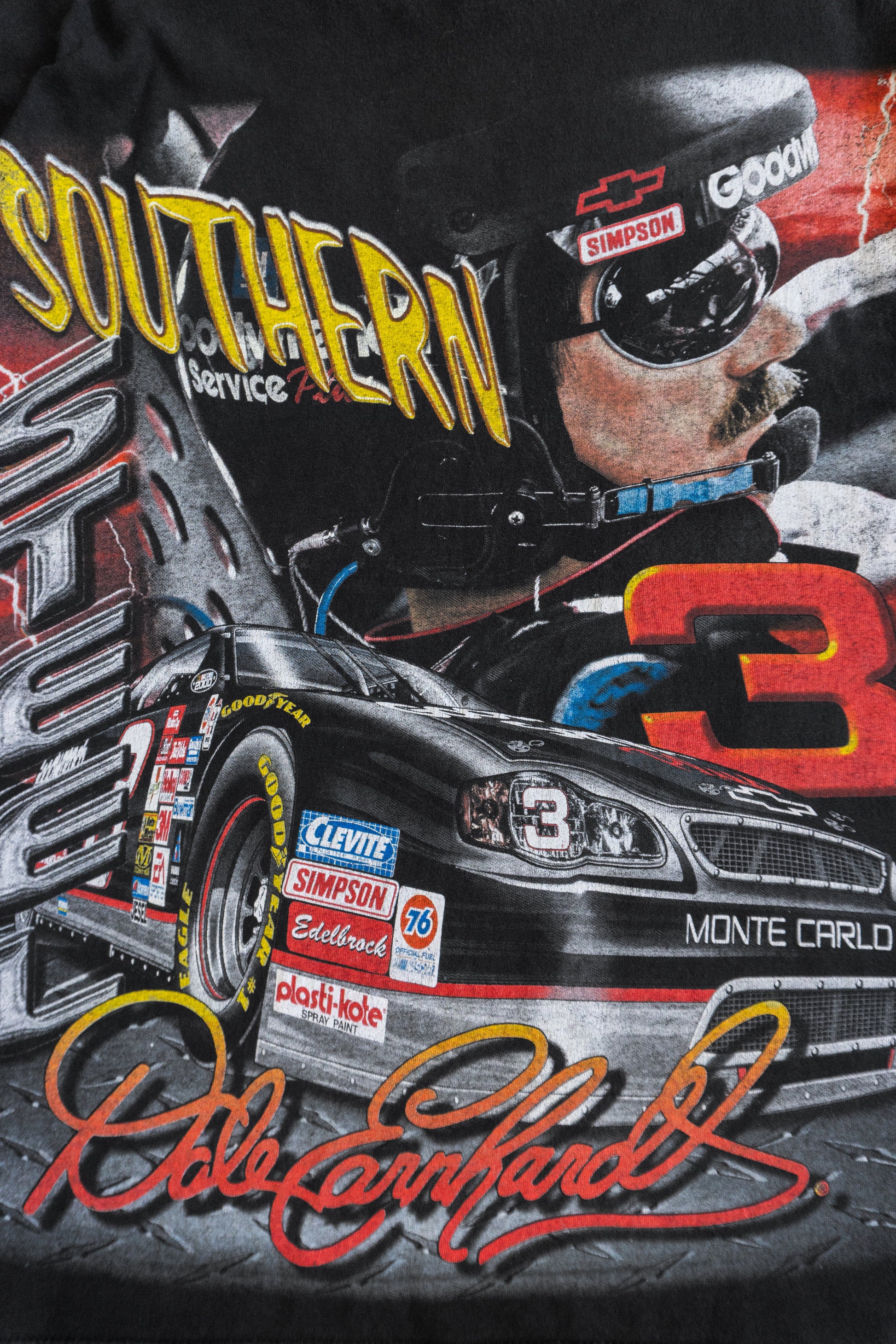 (XL) 90’S VINTAGE NASCAR DALE EARNHARDT RACING AOP TEE