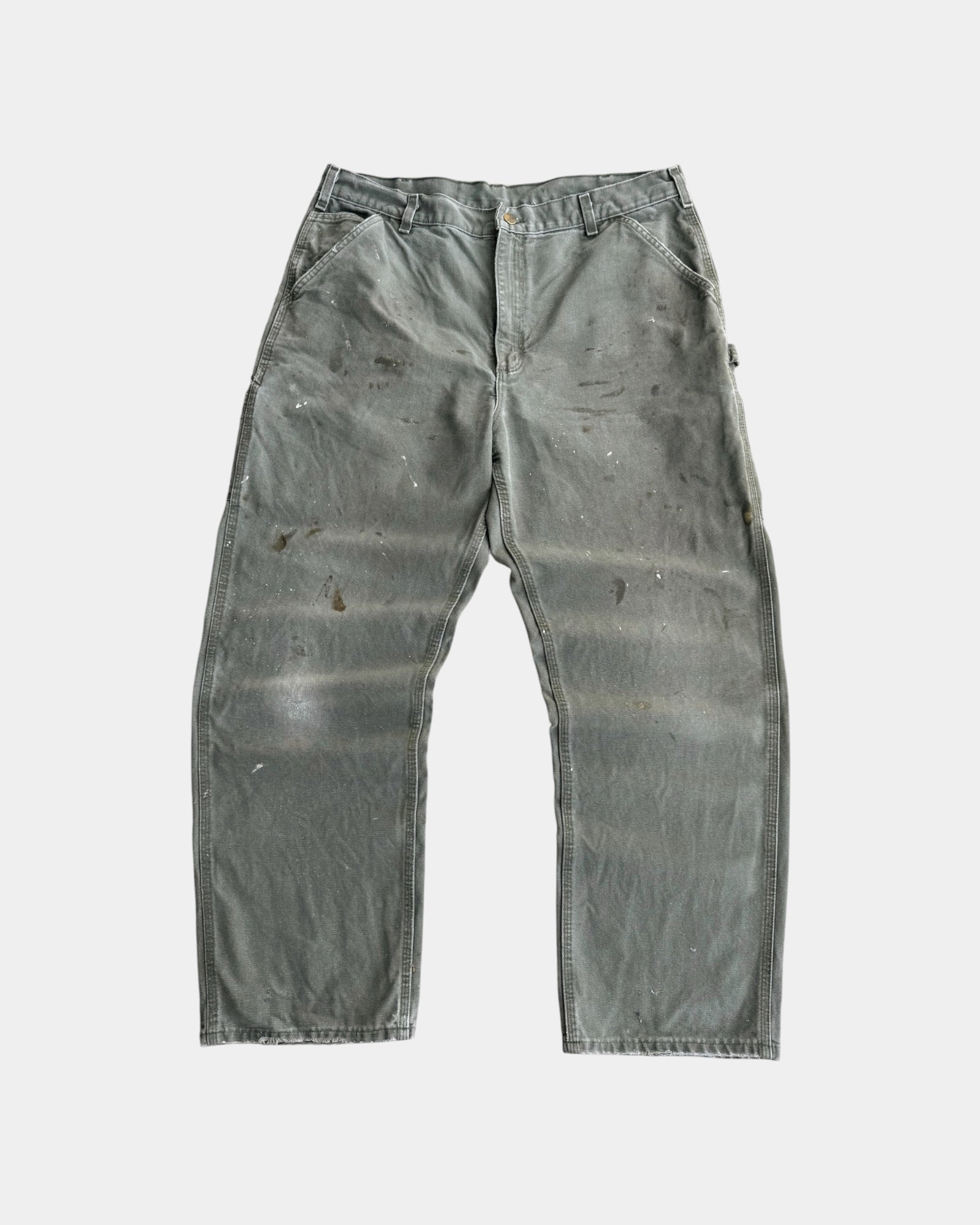 VINTAGE CARHARTT PAINTED CARPENTER PANTS - 36x32