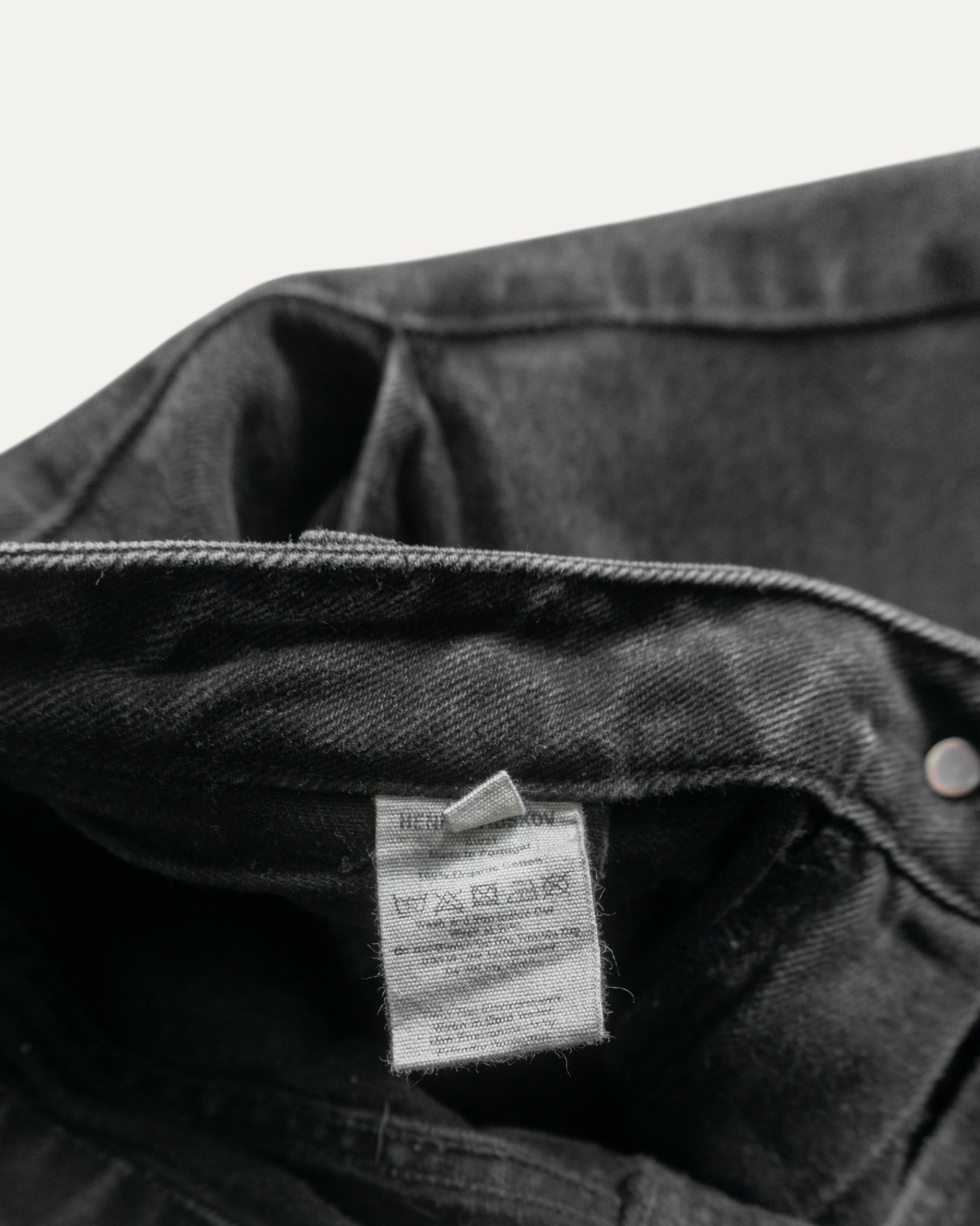 HENRIK VIBSKOV BLACK DENIM PANTS - 30x30
