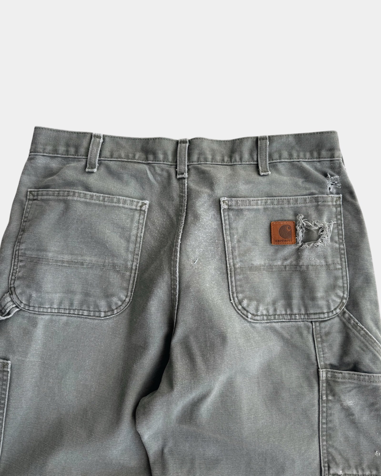 VINTAGE CARHARTT CARPENTER DISTRESSED PANTS - 34x32