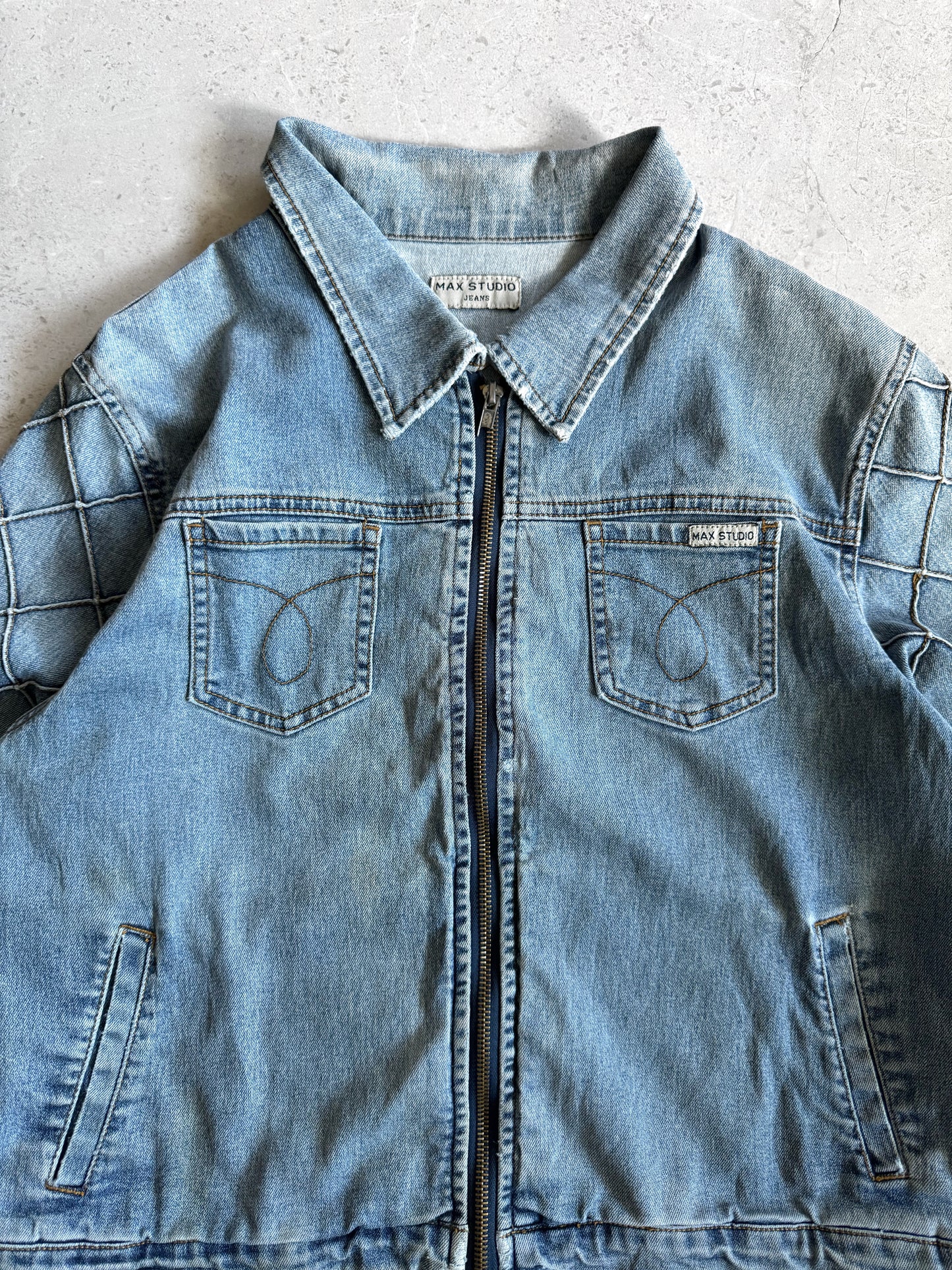 (S) VINTAGE MAX STUDIO JEANS DENIM JACKET