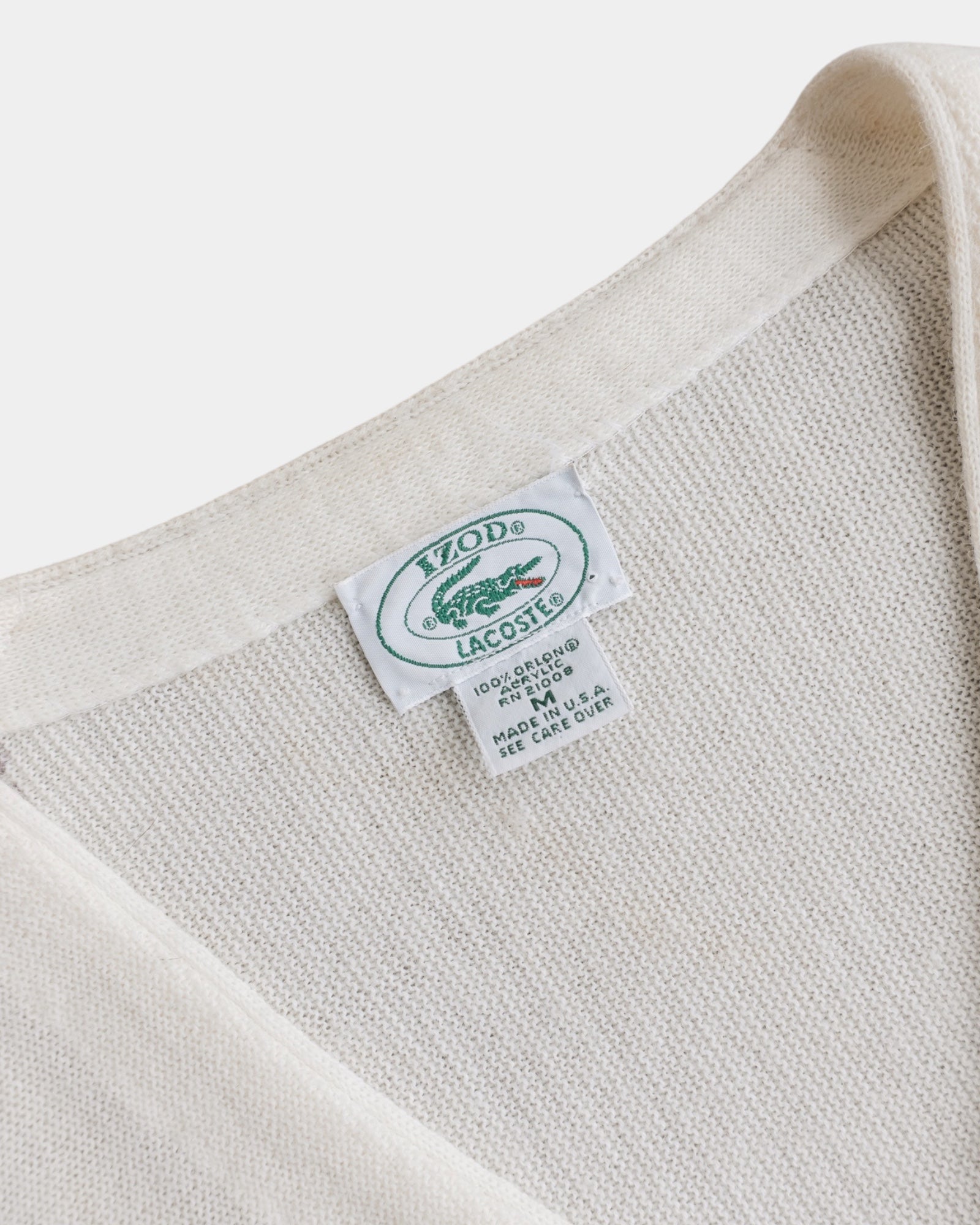 (M) 90’S VINTAGE LACOSTE CARDIGAN