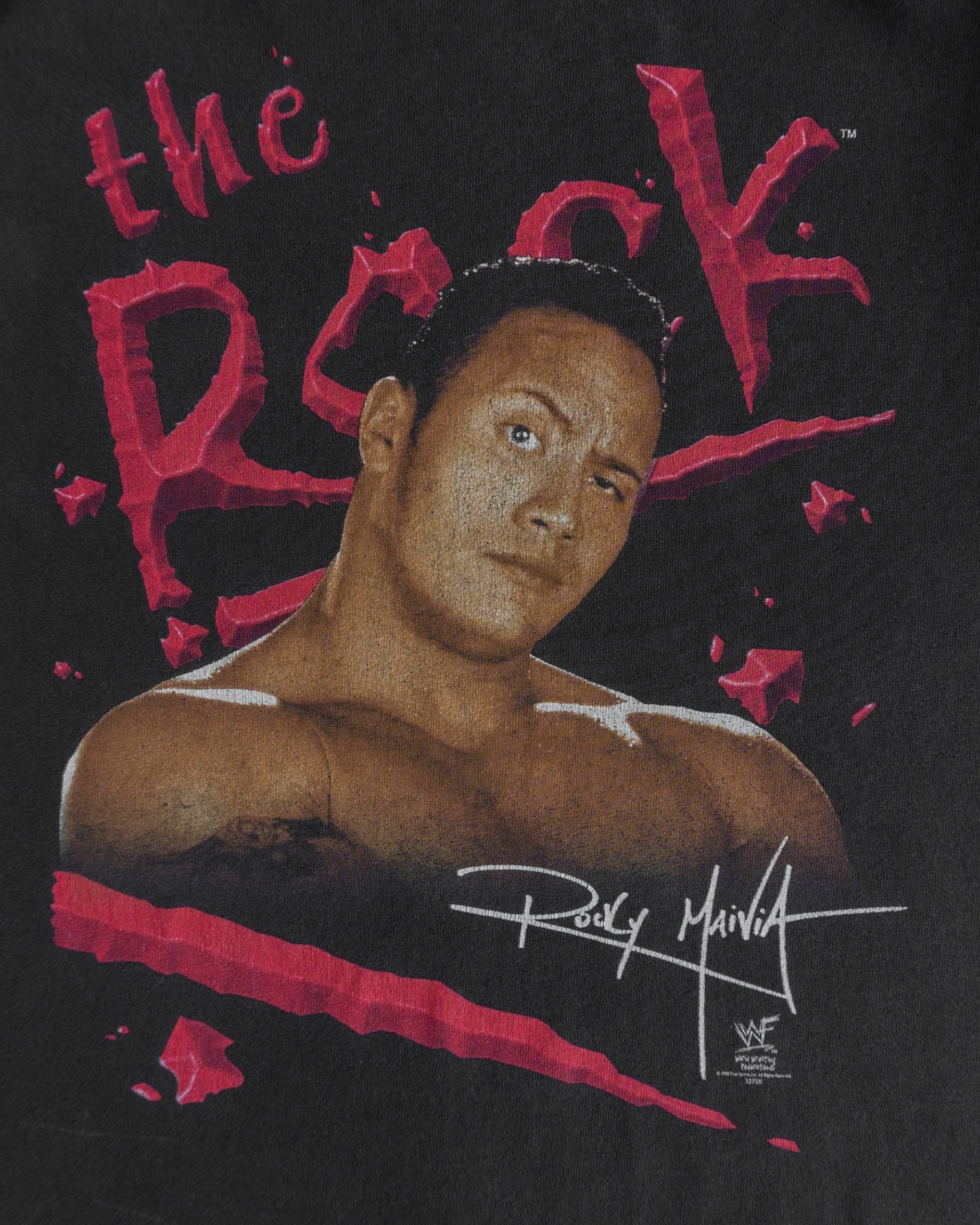 (S) 90’S VINTAGE WWF WWE THE ROCK “PEOPLE’S CHAMP” TEE