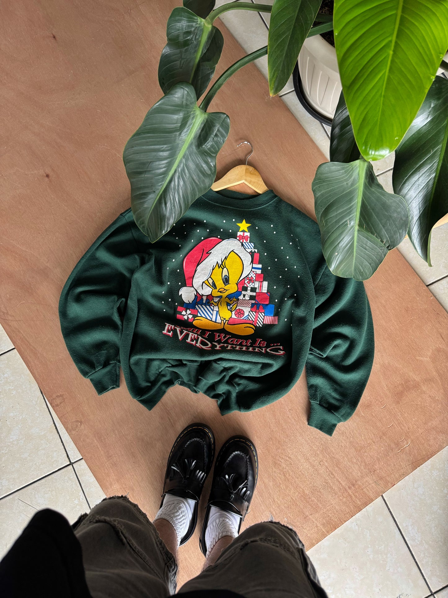 (L) 1990’S VINTAGE PIOLIN CHRISTMAS CREWNECK