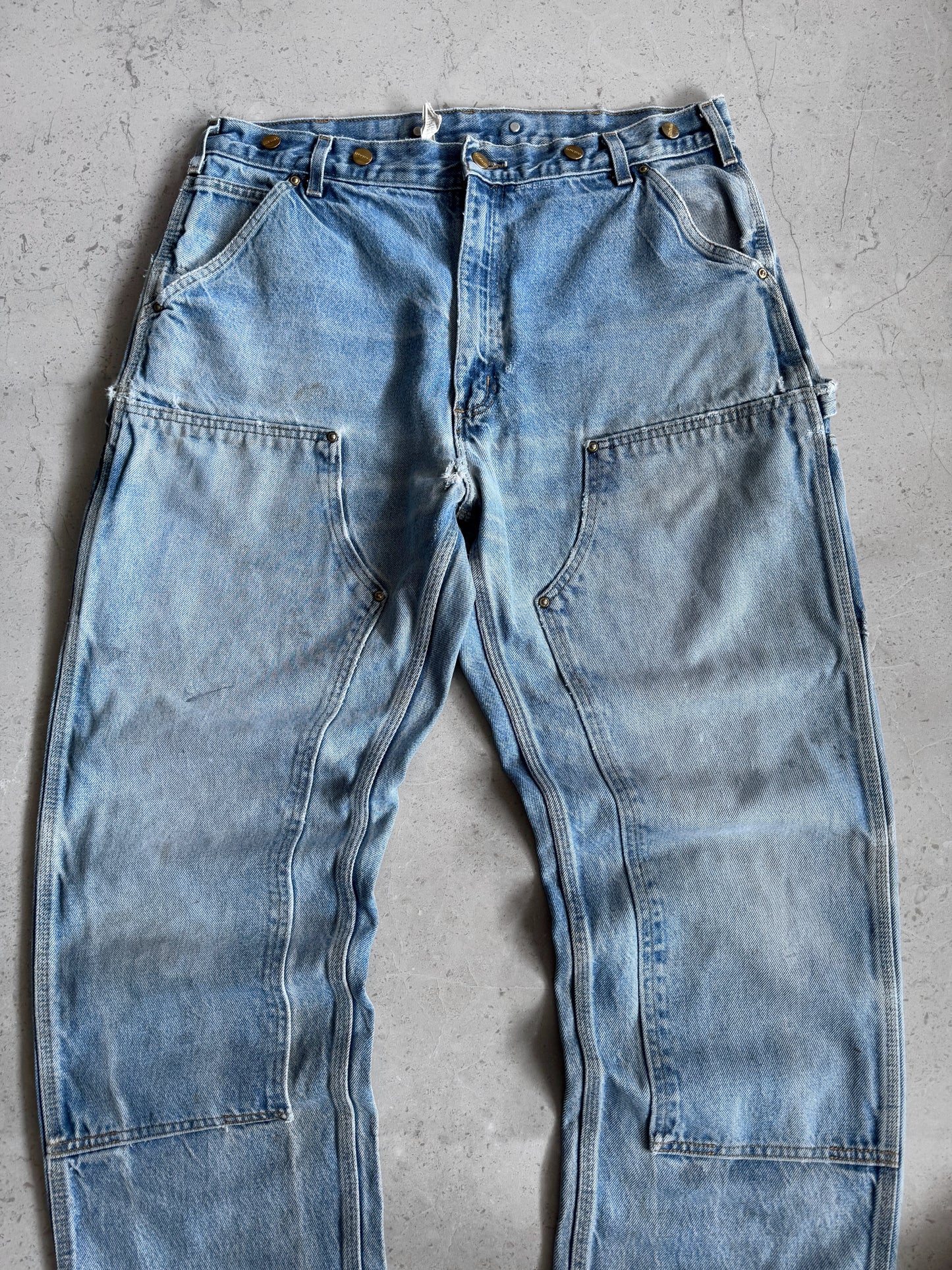 VINTAGE CARHARTT DOUBLE KNEE DENIM PANTS - 36x34