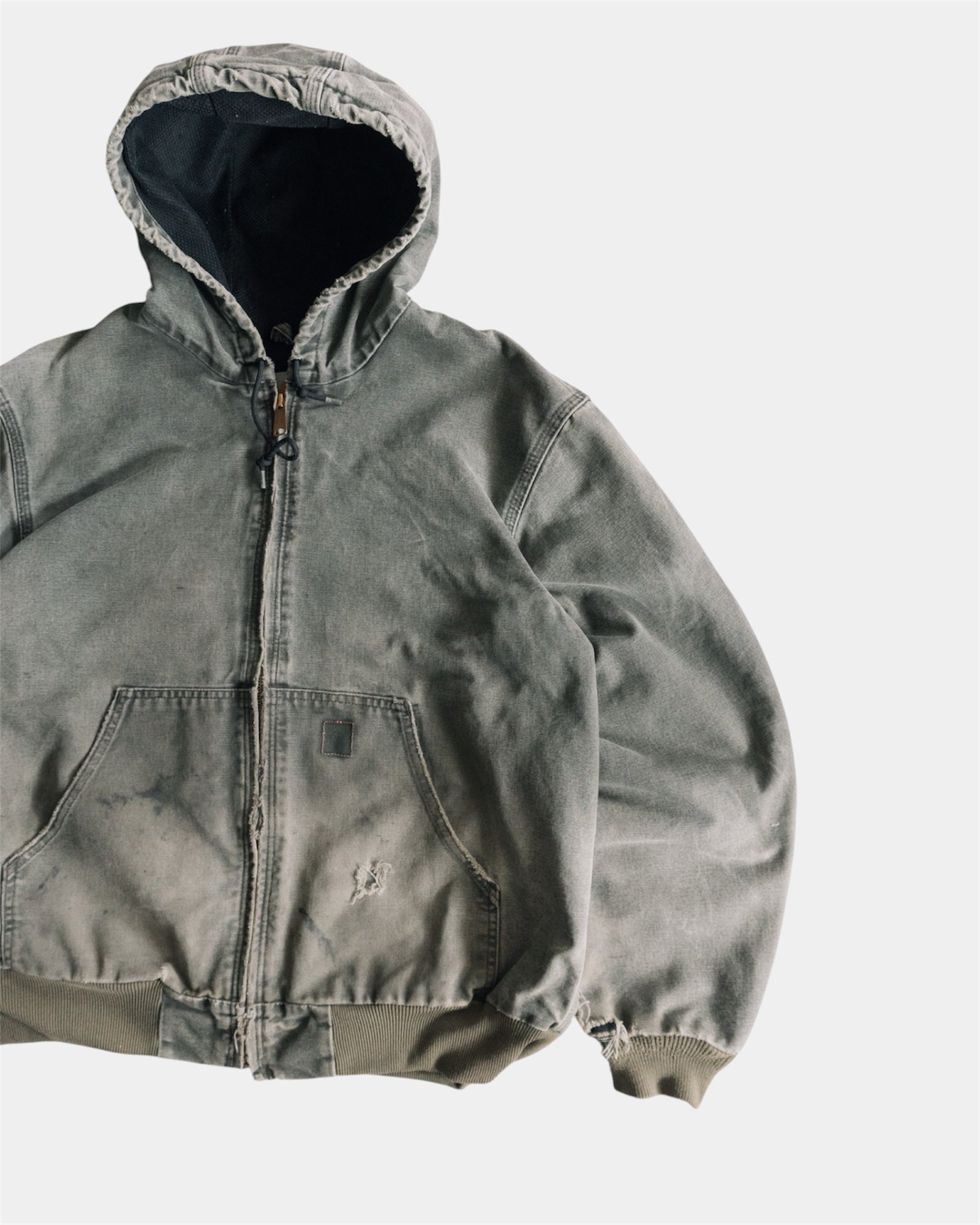 (L) VINTAGE CARHARTT DISTRESSED FADED JACKET