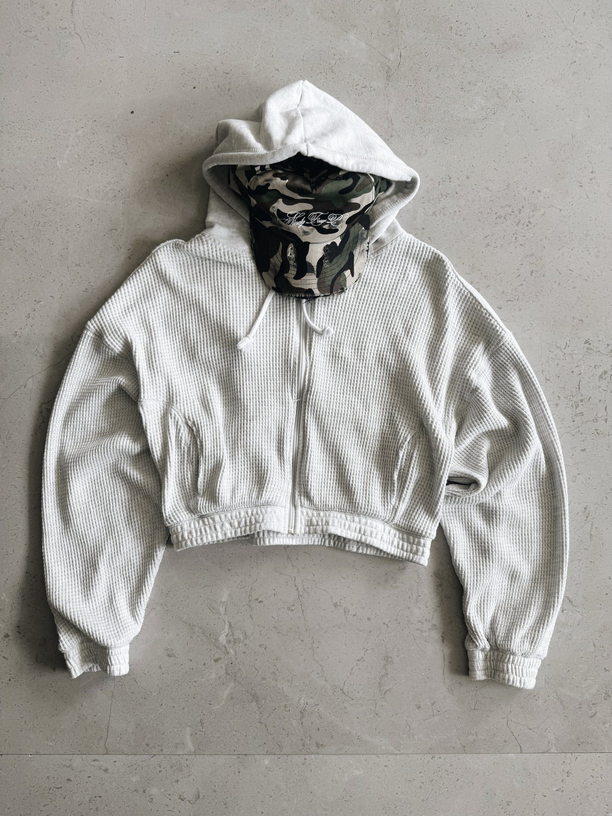 (S/M) BOXY THERMAL DE HOODIE