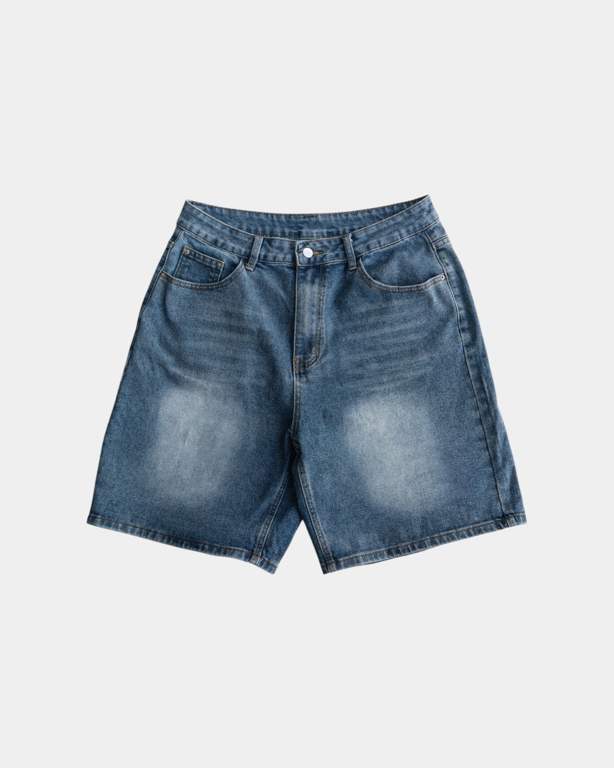 WASHED DENIM SHORT - 32